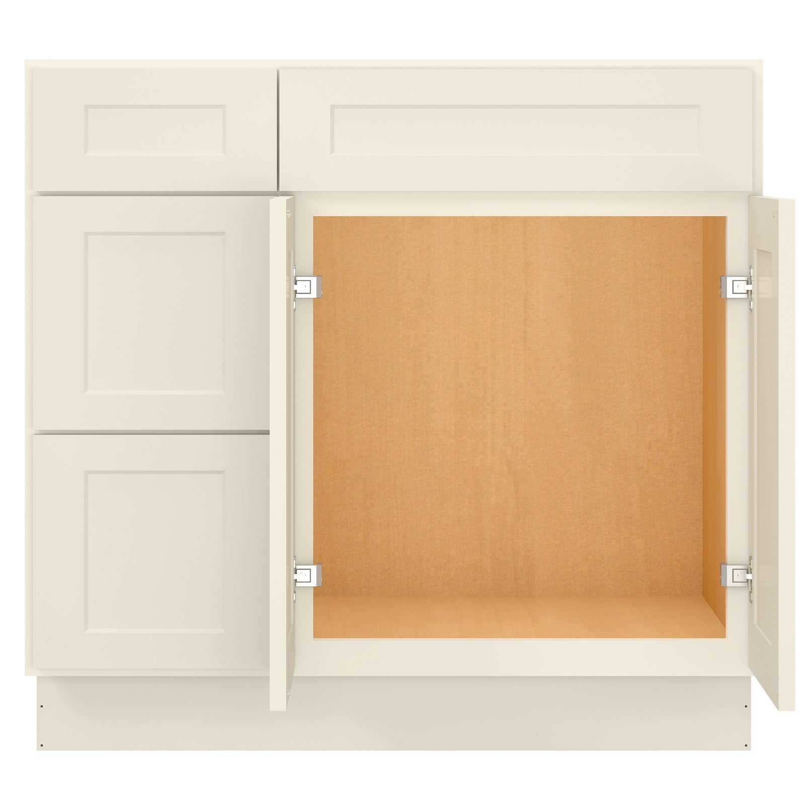 21"Dx36"Wx34-1/2"H Birch Solid Wood Bath Vanity Cabinet without Top V3621DL