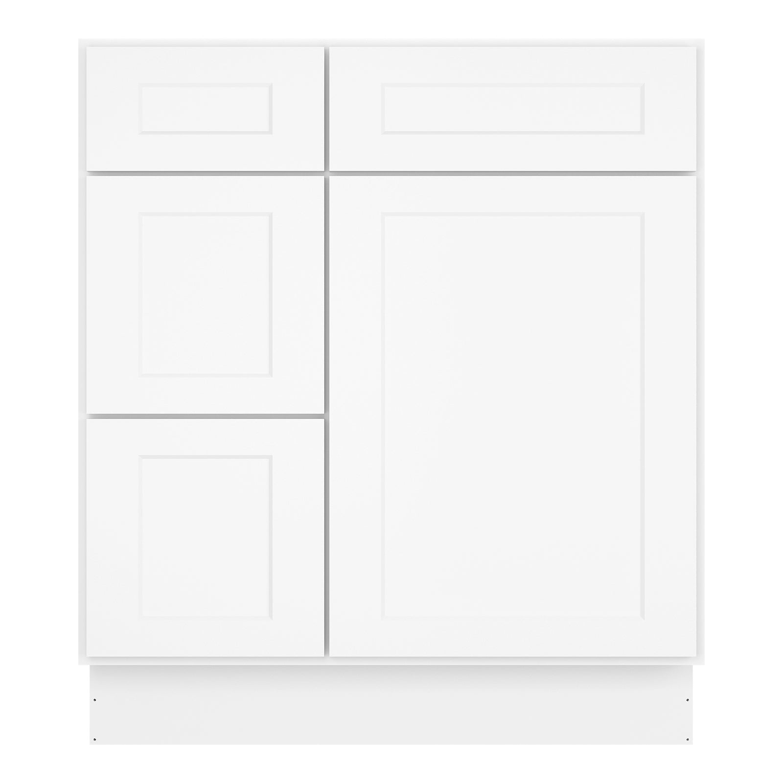 21"Dx30"Wx34-1/2"H Birch Solid Wood Bath Vanity Cabinet without Top V3021DL