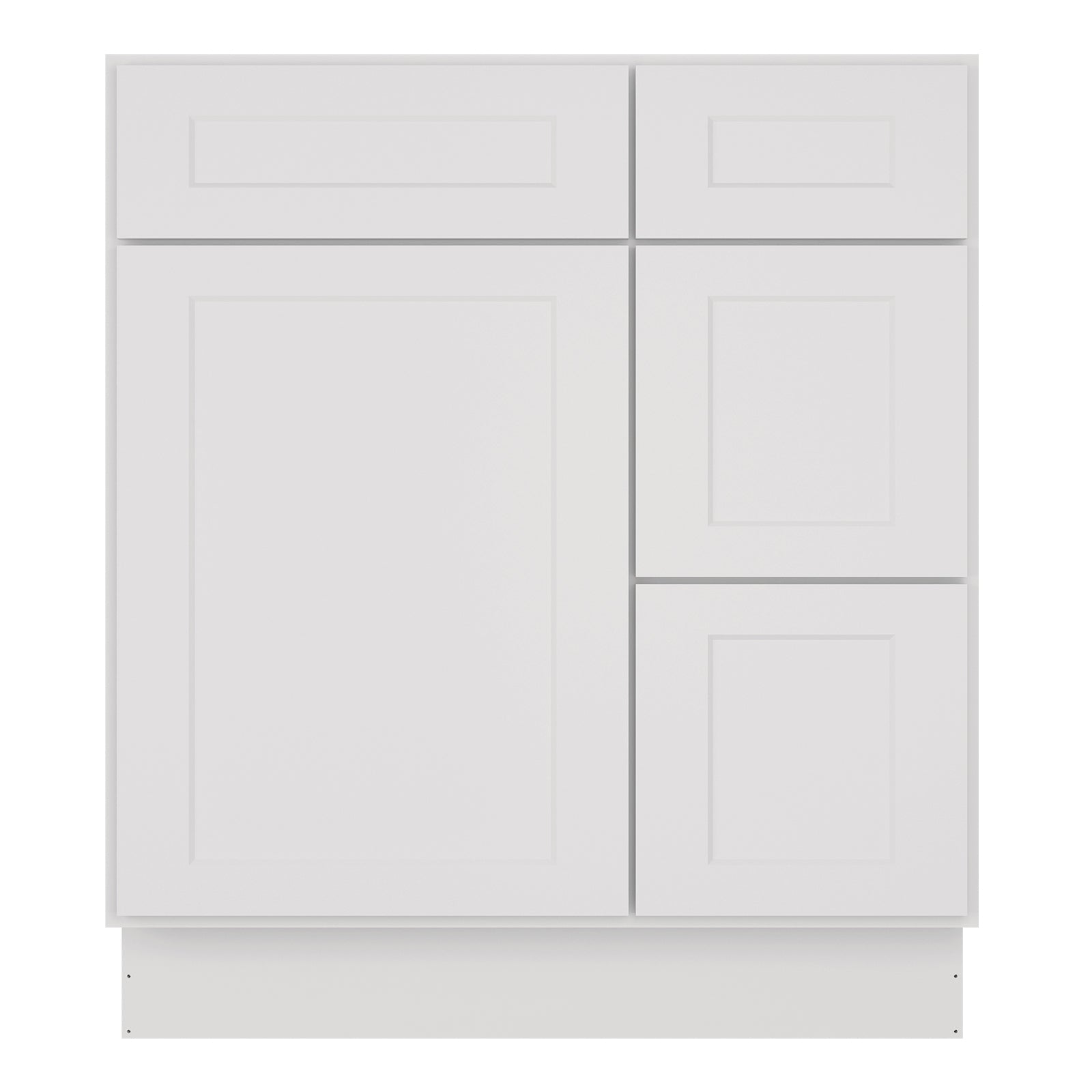 21"Dx30"Wx34-1/2"H Birch Solid Wood Bath Vanity Cabinet without Top V3021DR