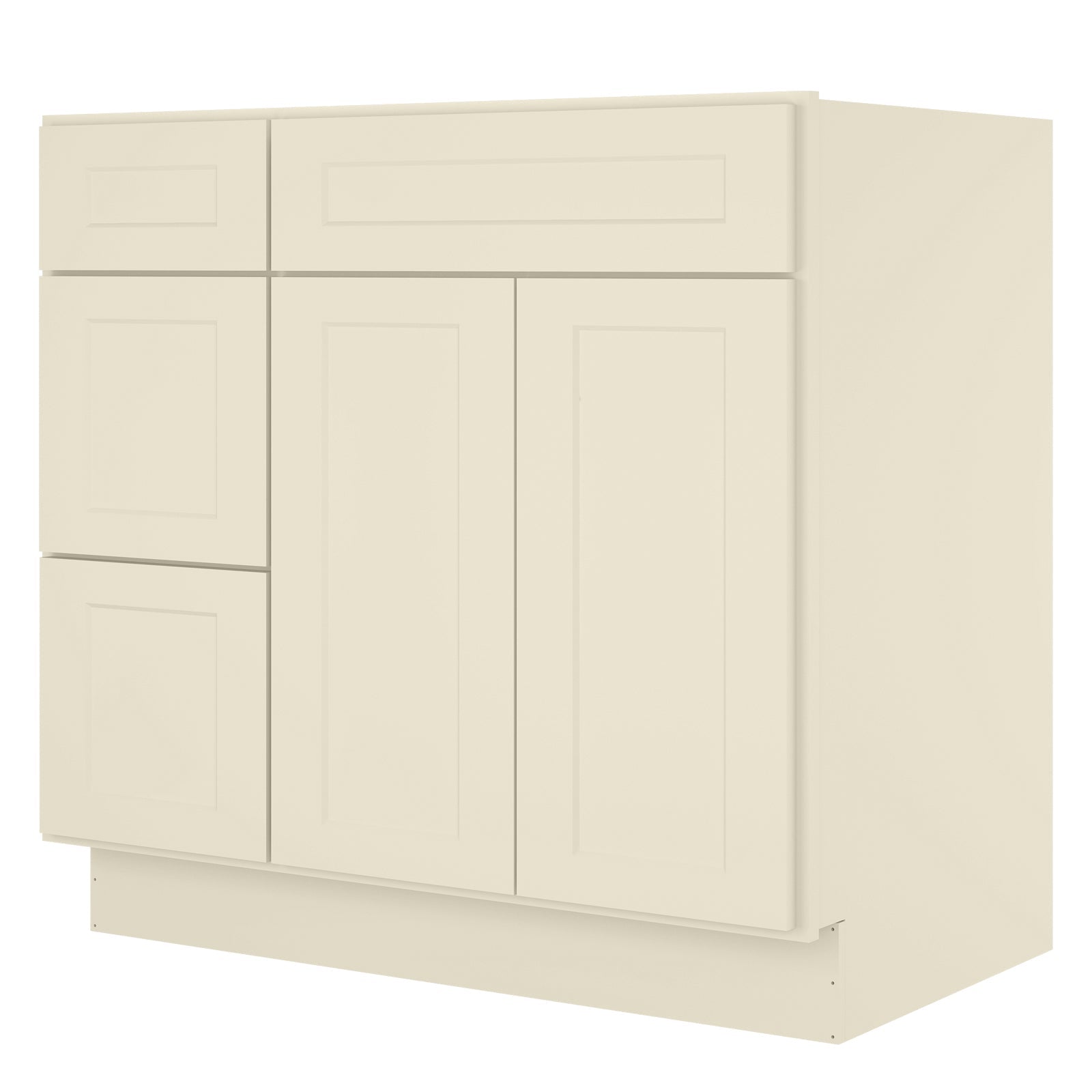 21"Dx36"Wx34-1/2"H Birch Solid Wood Bath Vanity Cabinet without Top V3621DL