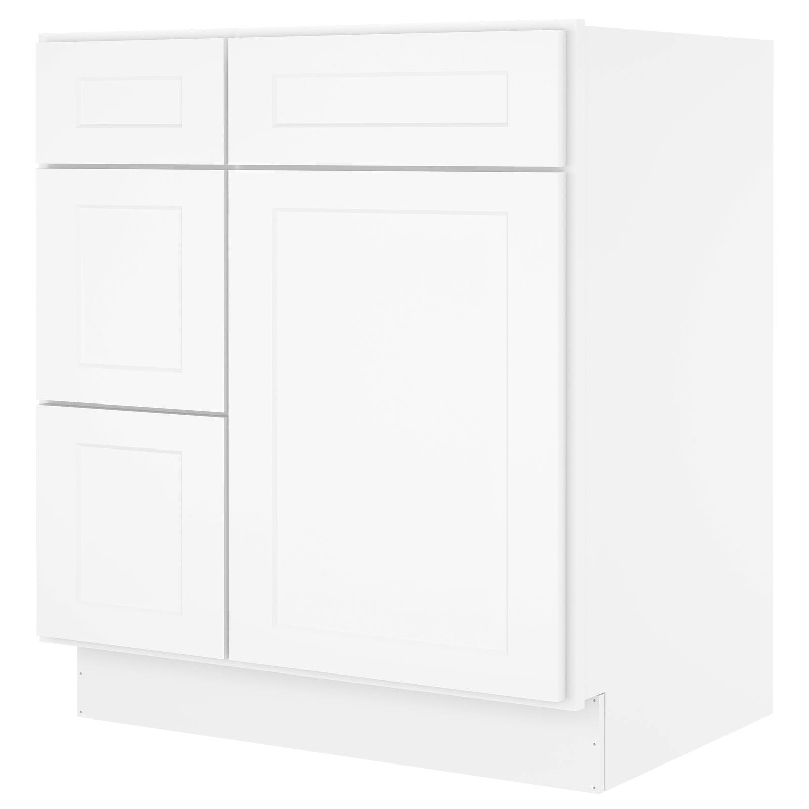 21"Dx30"Wx34-1/2"H Birch Solid Wood Bath Vanity Cabinet without Top V3021DL