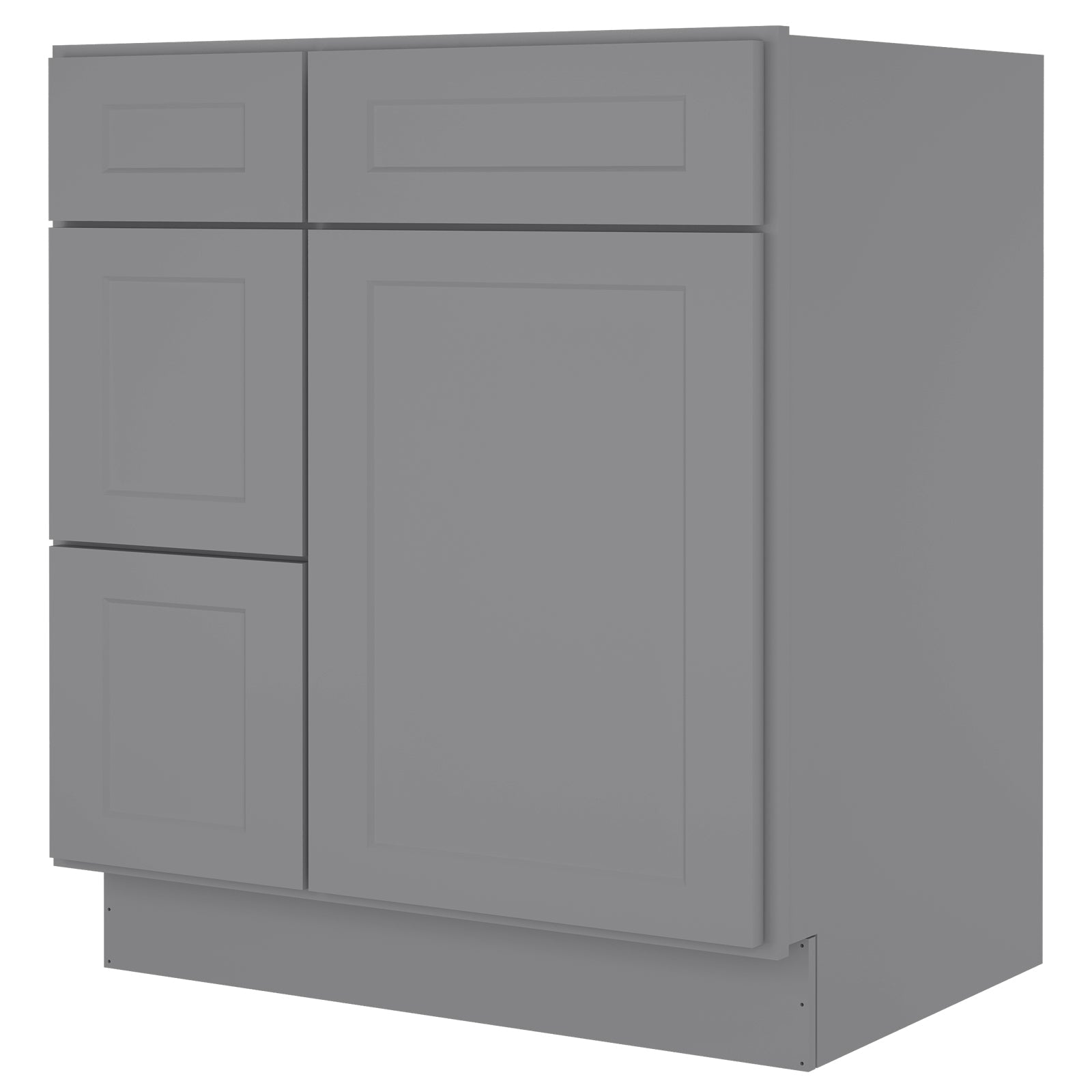 21"Dx30"Wx34-1/2"H Birch Solid Wood Bath Vanity Cabinet without Top V3021DL