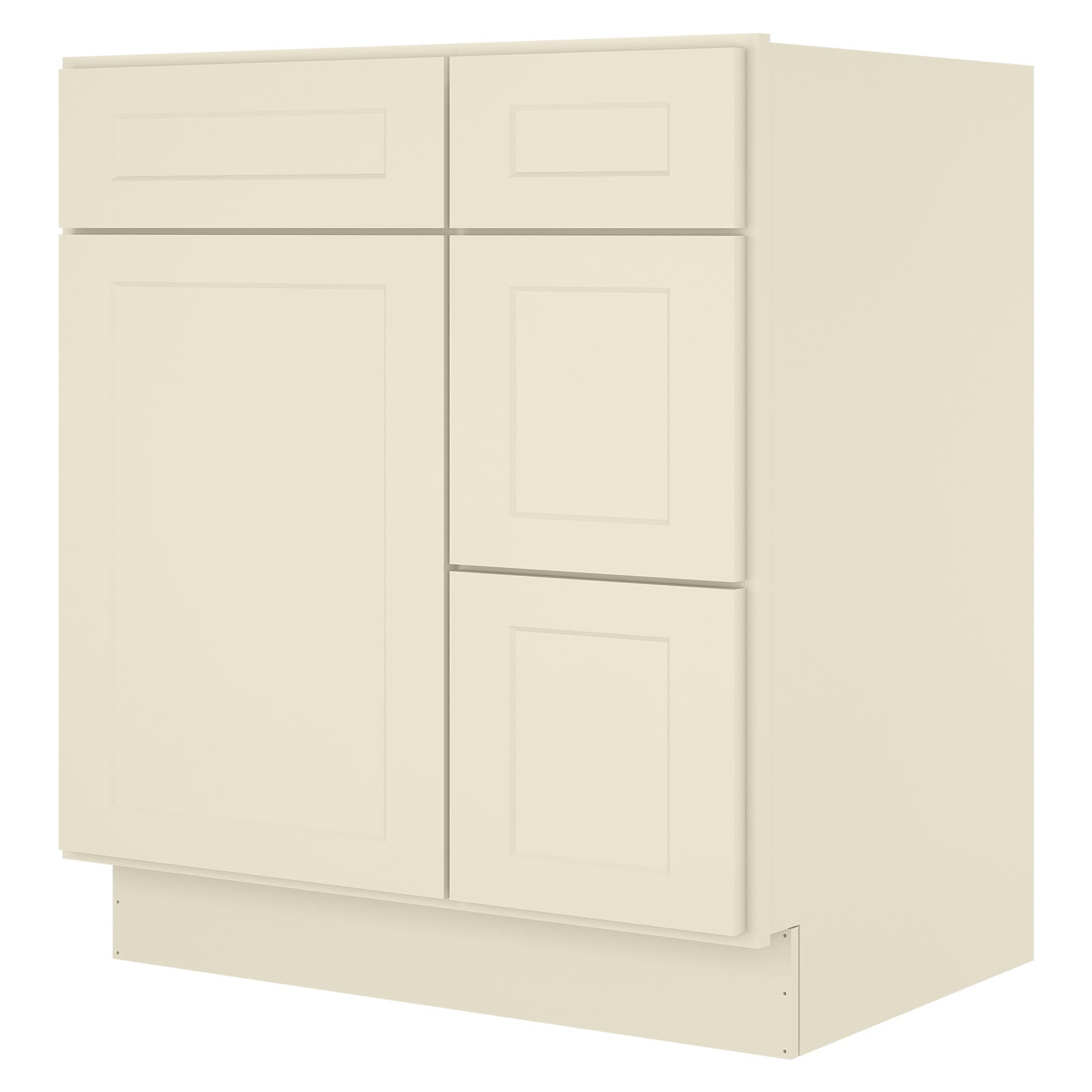 21"Dx30"Wx34-1/2"H Birch Solid Wood Bath Vanity Cabinet without Top V3021DR