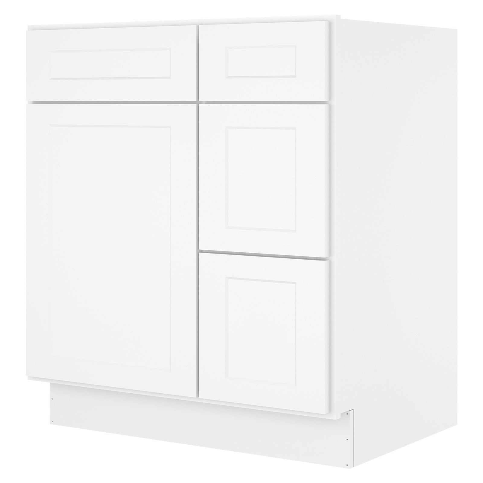 21"Dx30"Wx34-1/2"H Birch Solid Wood Bath Vanity Cabinet without Top V3021DR