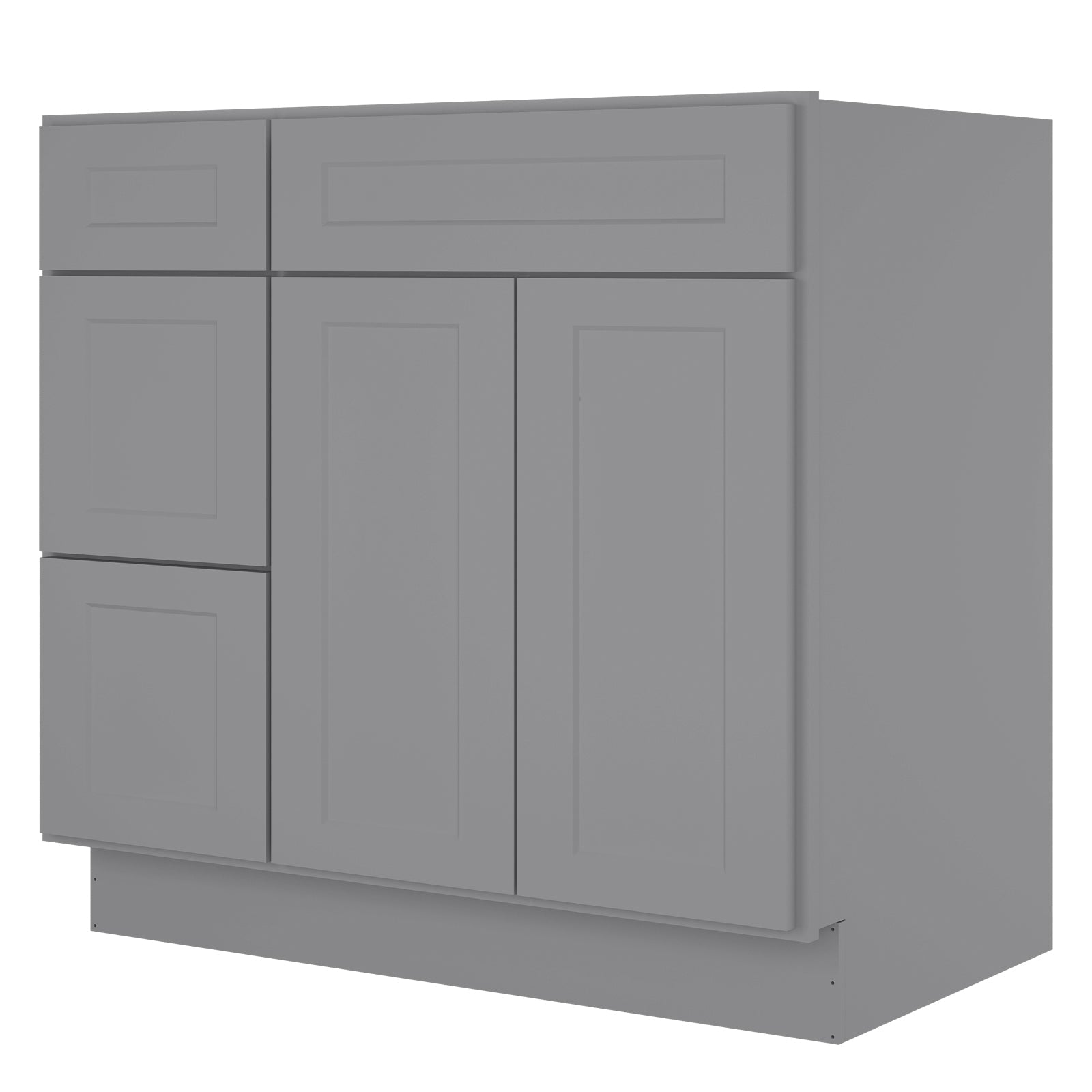 21"Dx36"Wx34-1/2"H Birch Solid Wood Bath Vanity Cabinet without Top V3621DL