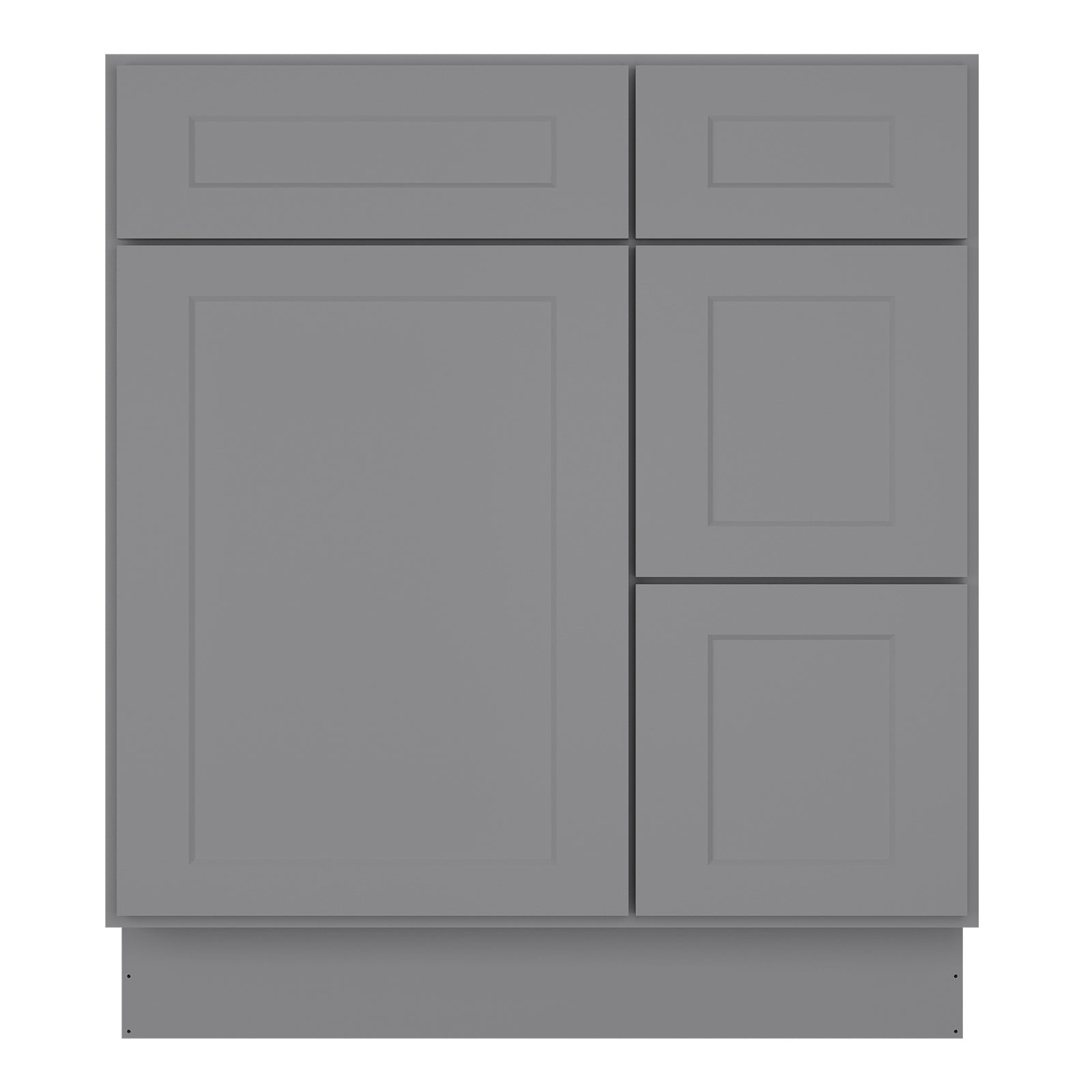 21"Dx30"Wx34-1/2"H Birch Solid Wood Bath Vanity Cabinet without Top V3021DR