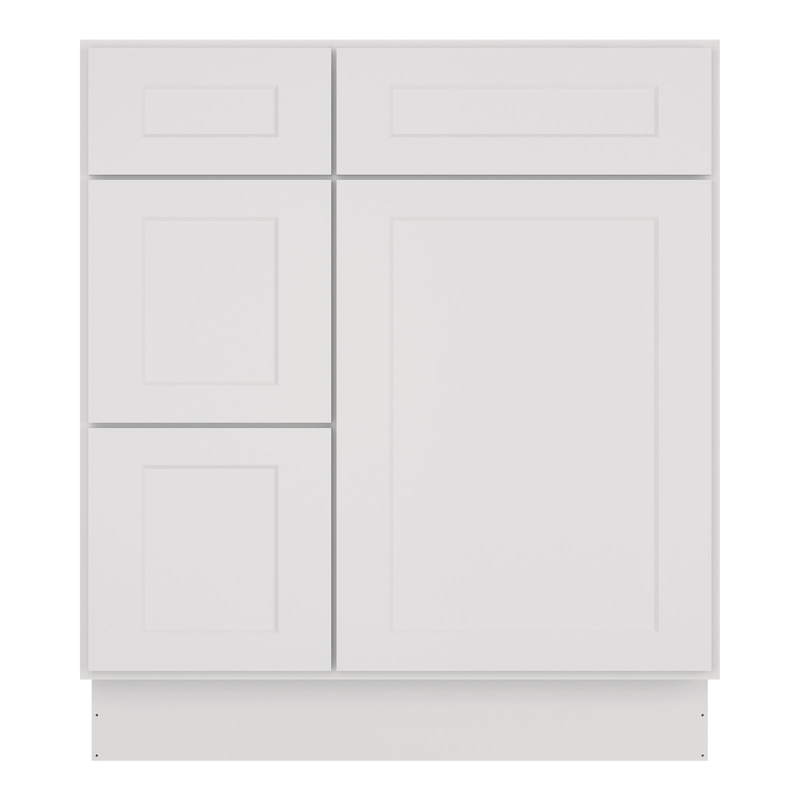 21"Dx30"Wx34-1/2"H Birch Solid Wood Bath Vanity Cabinet without Top V3021DL