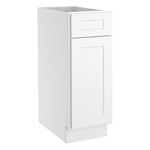 Storage Cabinets- Kitchen Base Cabinet with Drawers and 1 Soft Closing Doors, Wooden Base Cabinets for Furniture in Kitchens, Living Rooms, Bathrooms, Study Rooms and other Places 12"W X 24"D X 34"H Buylikepro