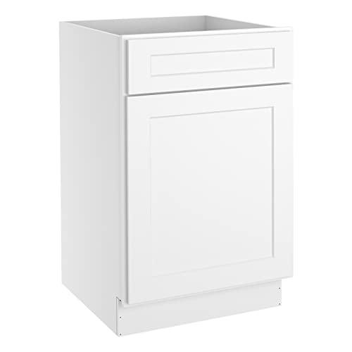 Storage Cabinets- Kitchen Base Cabinet with Drawers and 1 Soft Closing Doors, Wooden Base Cabinets for Furniture in Kitchens, Living Rooms, Bathrooms, Study Rooms and other Places 21"W X 24"D X 34"H Buylikepro