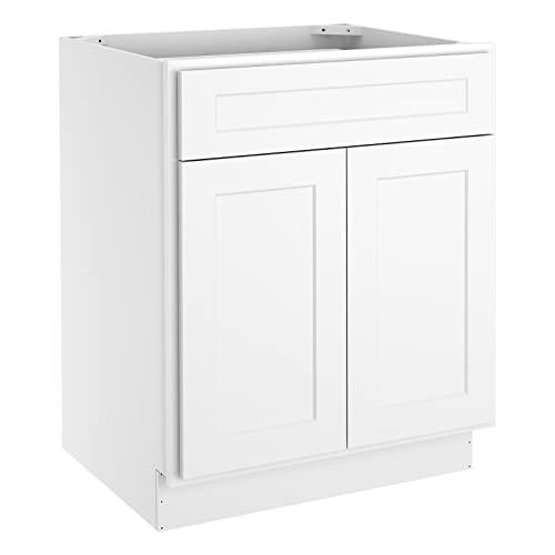 Storage Cabinets- Kitchen Base Cabinet with Drawers and 2 Soft Closing Doors, Wooden Base Cabinets for Furniture in Kitchens, Living Rooms, Bathrooms, Study Rooms and other Places 27"W X 24"D X 34"H Buylikepro