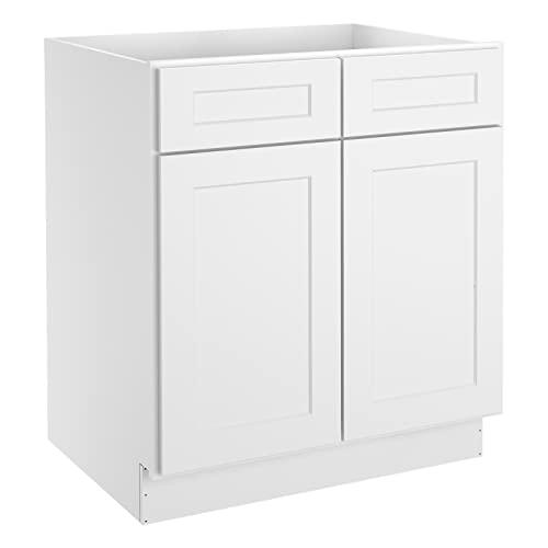 Storage Cabinets- Kitchen Base Cabinet with Drawers and 2 Soft Closing Doors, Wooden Base Cabinets for Furniture in Kitchens, Living Rooms, Bathrooms, Study Rooms and other Places 30"W X 24"D X 34"H Buylikepro