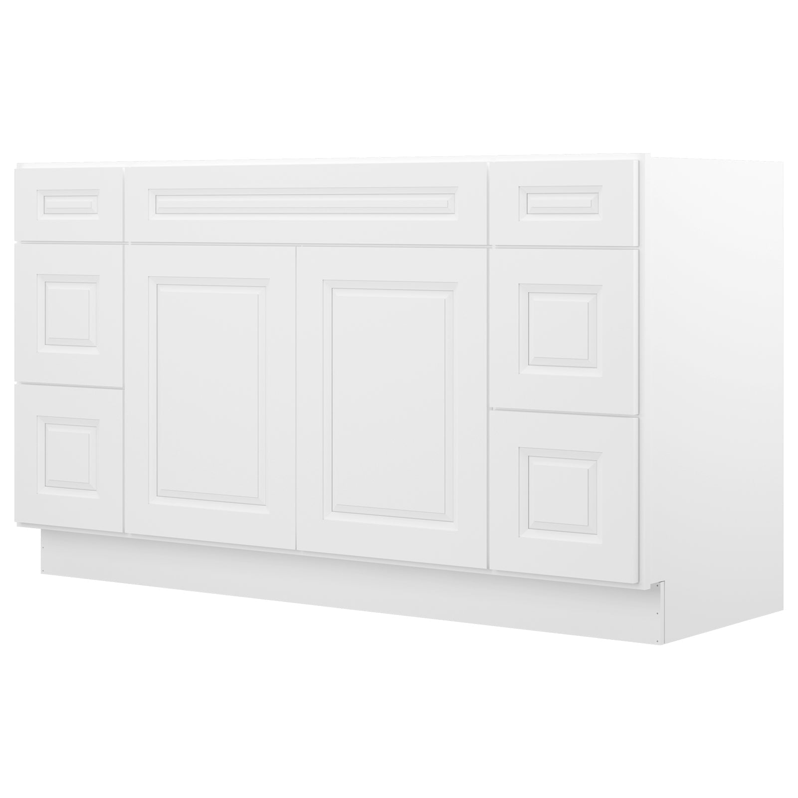 21"D Birch Solid Wood X48"W X 21"D X 34-1/2"H Bath Vanity Sink Drawer Cabinet without Top VDDB48