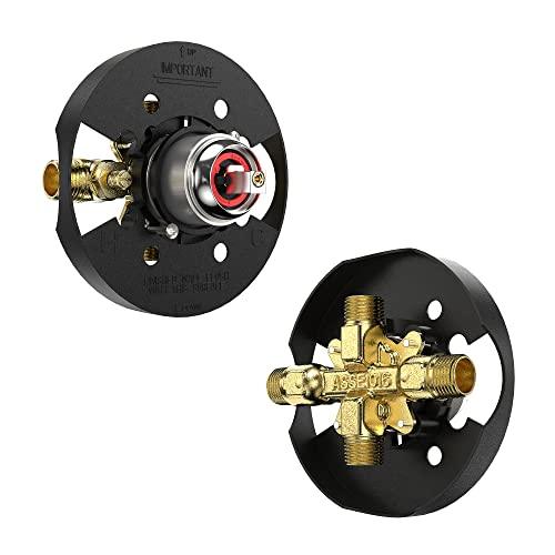 Tub and Shower Trim Kit, Tub and Shower Faucet Set with Single-Spray Shower Head and Tub Spout, Single-Handle Shower Tub Kit, Brushed Nickel (Valve Included) Buylikepro