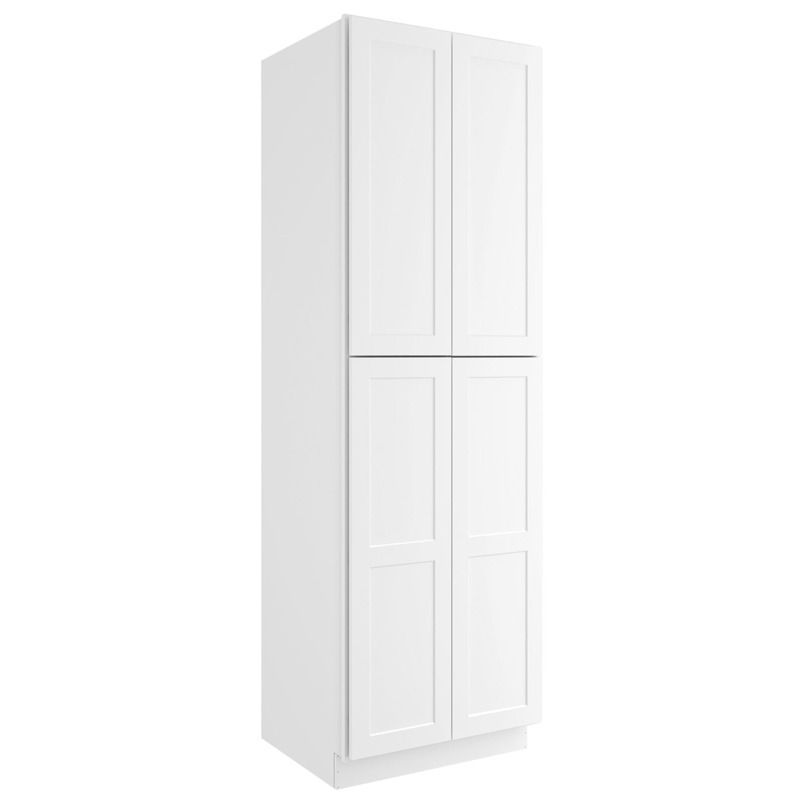 24"D*30"W*96"H Birch Solid Wood Pantry Tall Storage Cabinet U309624