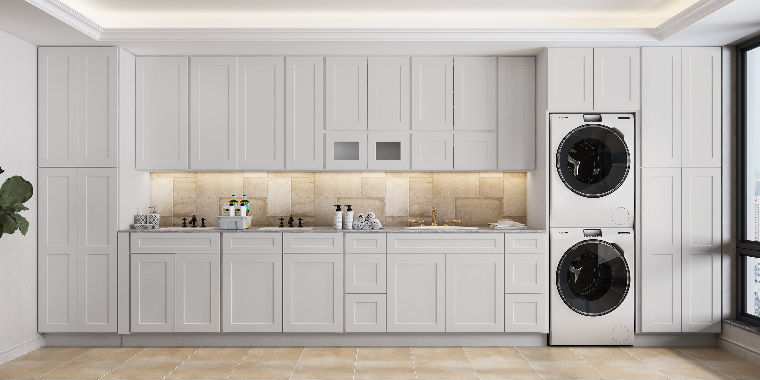 21"D X 24"W X 34-1/2"H Bath Vanity Cabinet without Top VS24