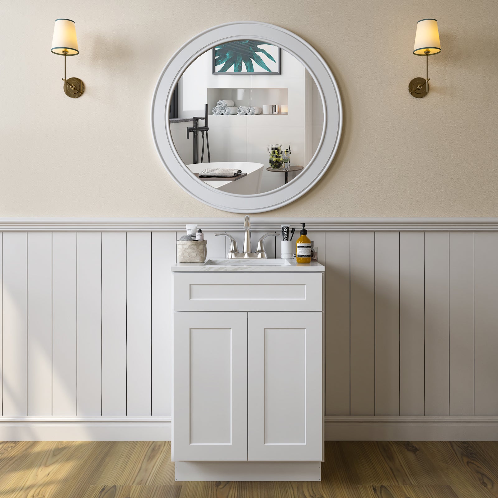 21"D X 24"W X 34-1/2"H Bath Vanity Cabinet without Top VS24