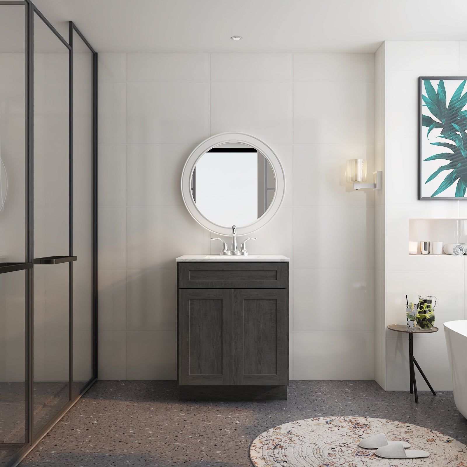 21"D X 27"W X 34-1/2"H Bath Vanity Cabinet without Top VS27