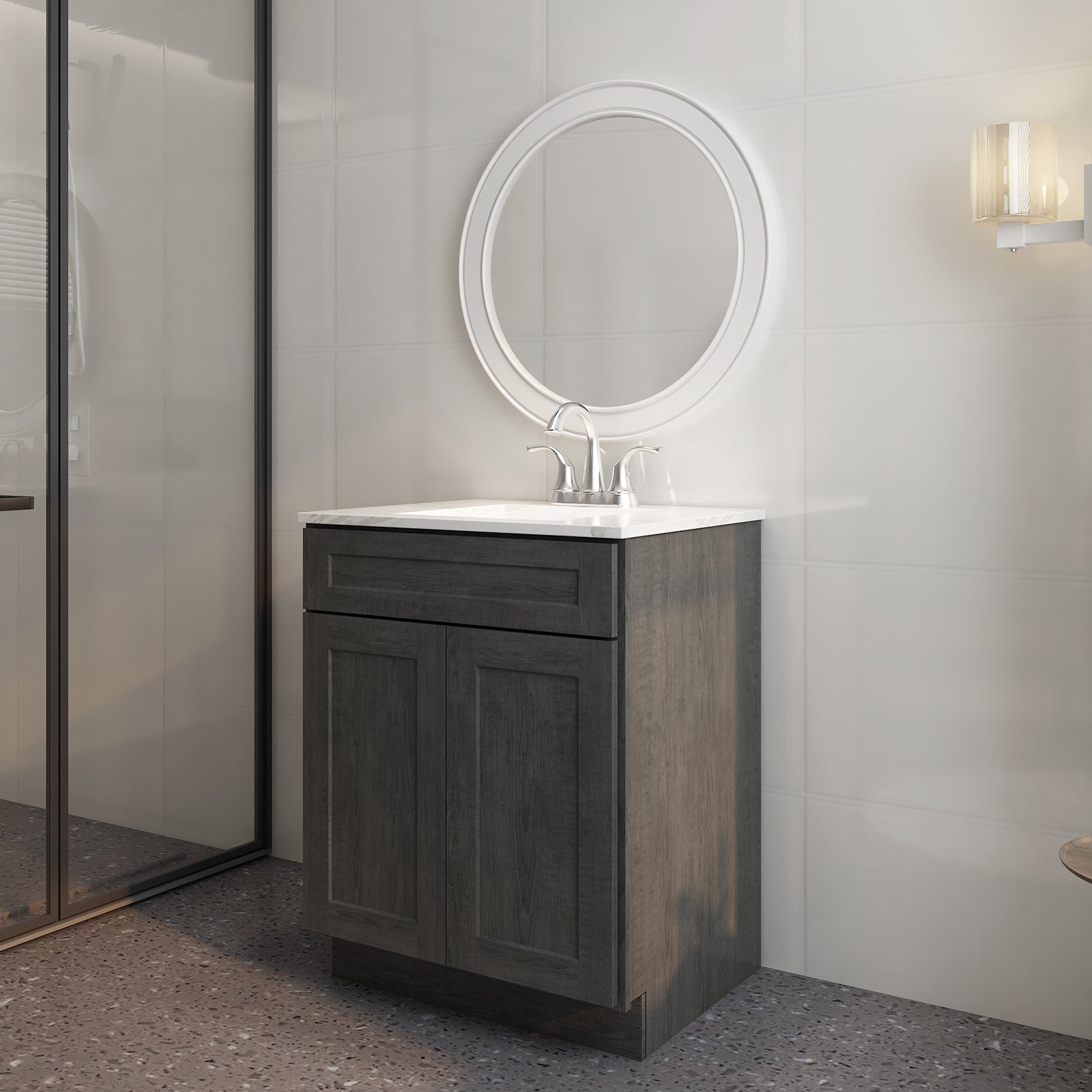 21"D X 27"W X 34-1/2"H Bath Vanity Cabinet without Top VS27