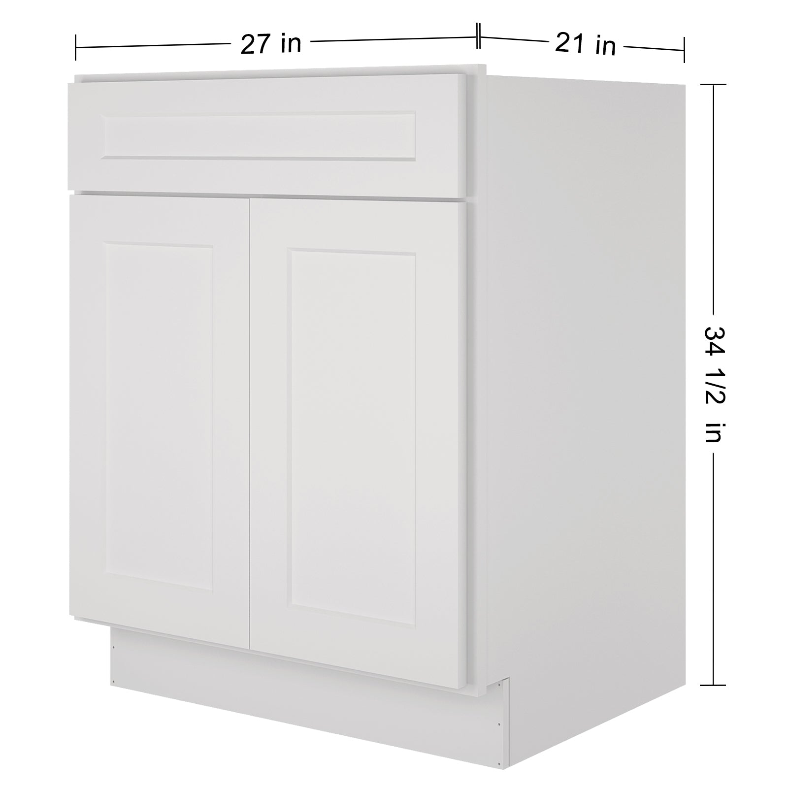 21"D X 27"W X 34-1/2"H Bath Vanity Cabinet without Top VS27