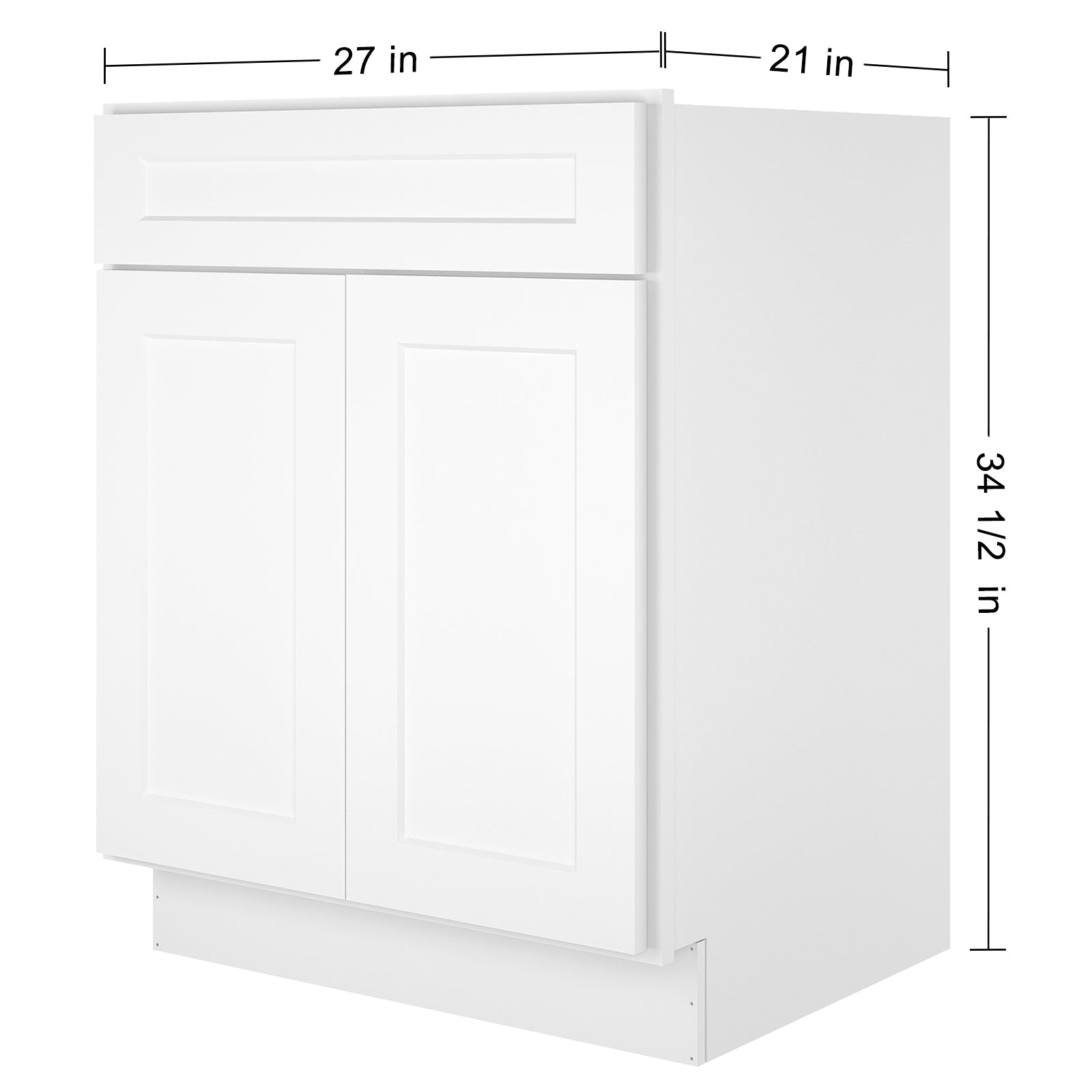 21"D X 27"W X 34-1/2"H Bath Vanity Cabinet without Top VS27