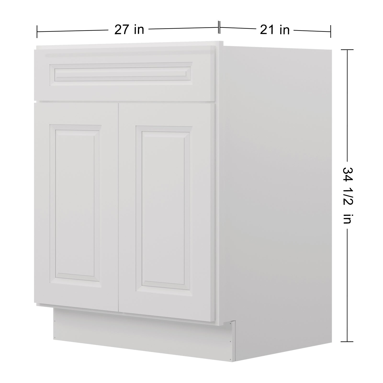 21"D X 27"W X 34-1/2"H Bath Vanity Cabinet without Top VS27