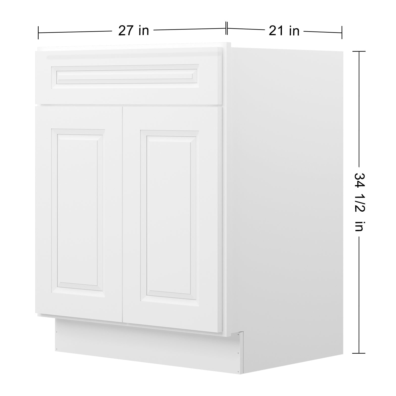 21"D X 27"W X 34-1/2"H Bath Vanity Cabinet without Top VS27