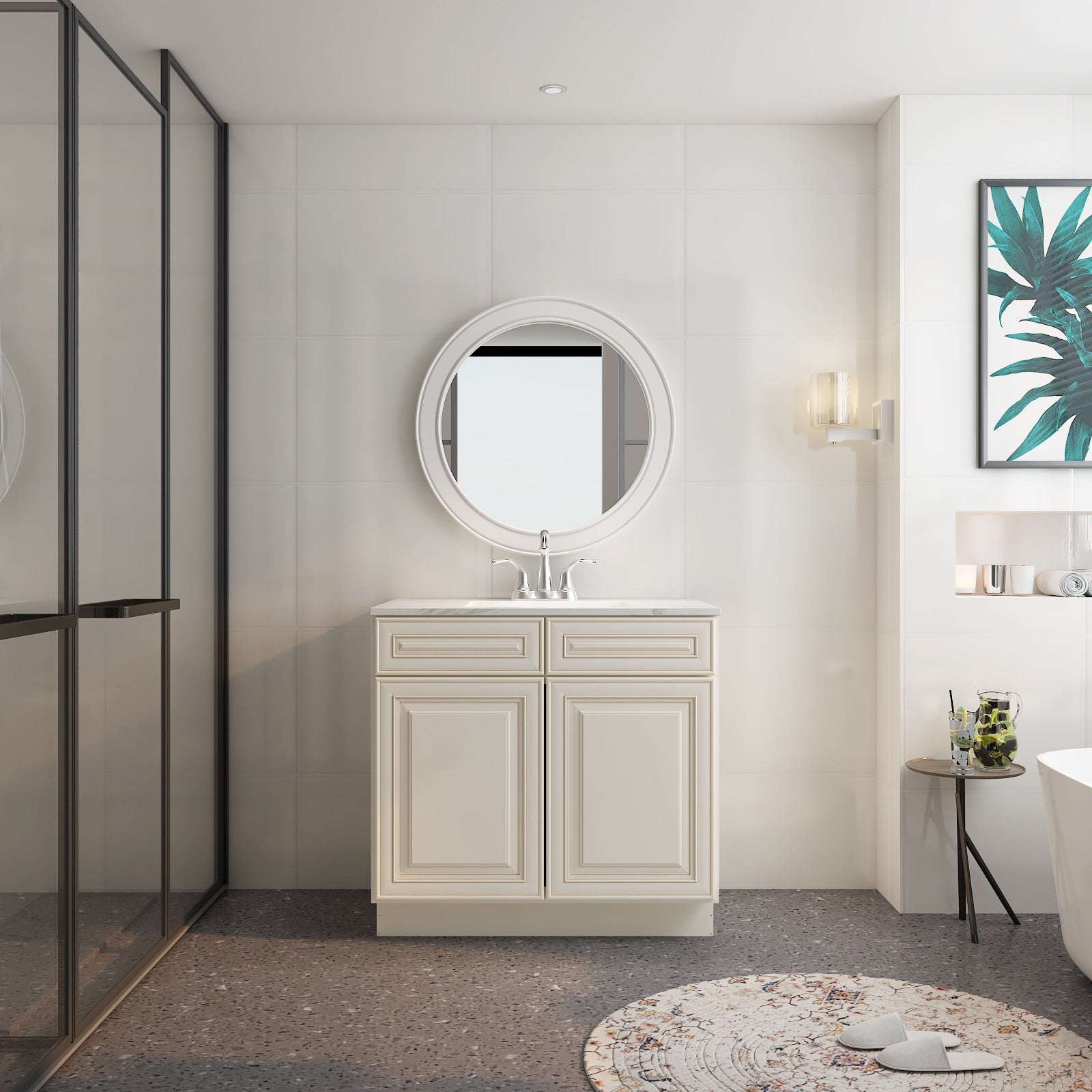 21"D X 30"W X 34-1/2"H Bath Vanity Cabinet without Top VS30