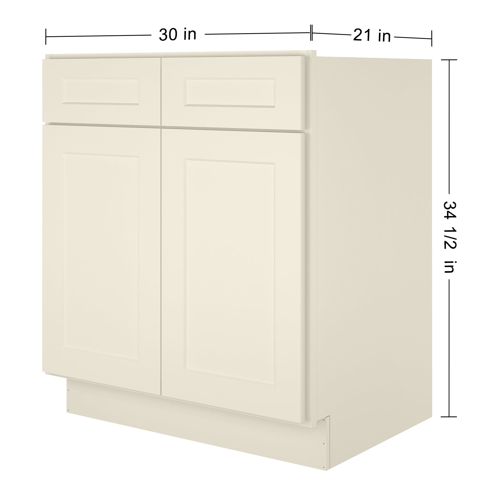 21"D X 30"W X 34-1/2"H Bath Vanity Cabinet without Top VS30