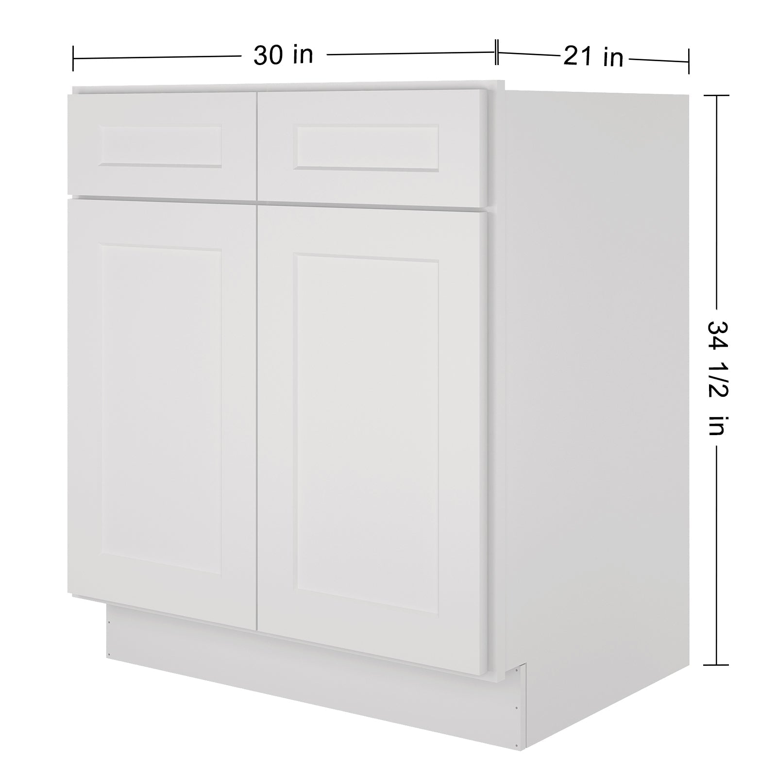 21"D X 30"W X 34-1/2"H Bath Vanity Cabinet without Top VS30