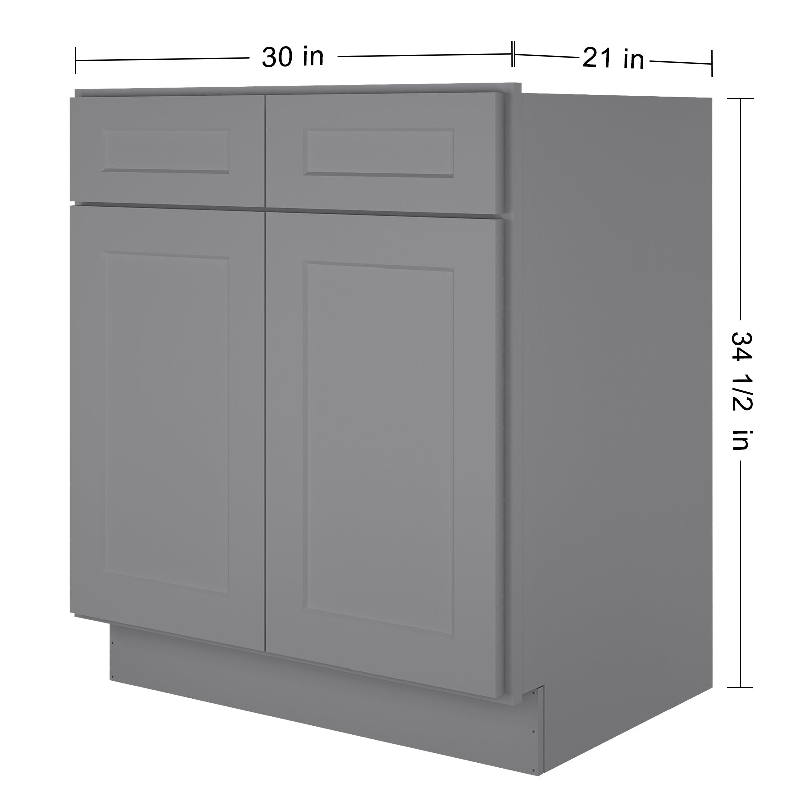 21"D X 30"W X 34-1/2"H Bath Vanity Cabinet without Top VS30