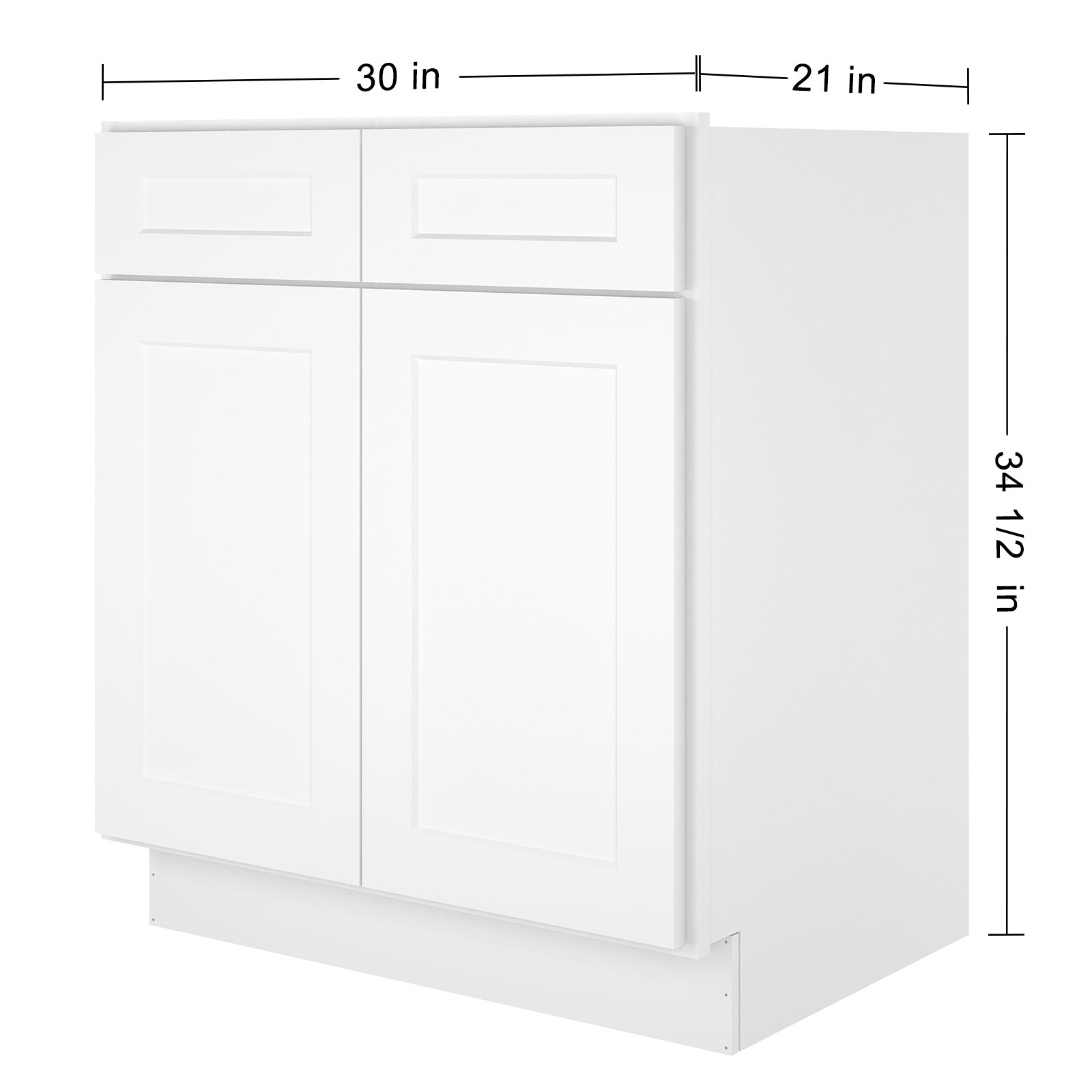 21"D X 30"W X 34-1/2"H Bath Vanity Cabinet without Top VS30