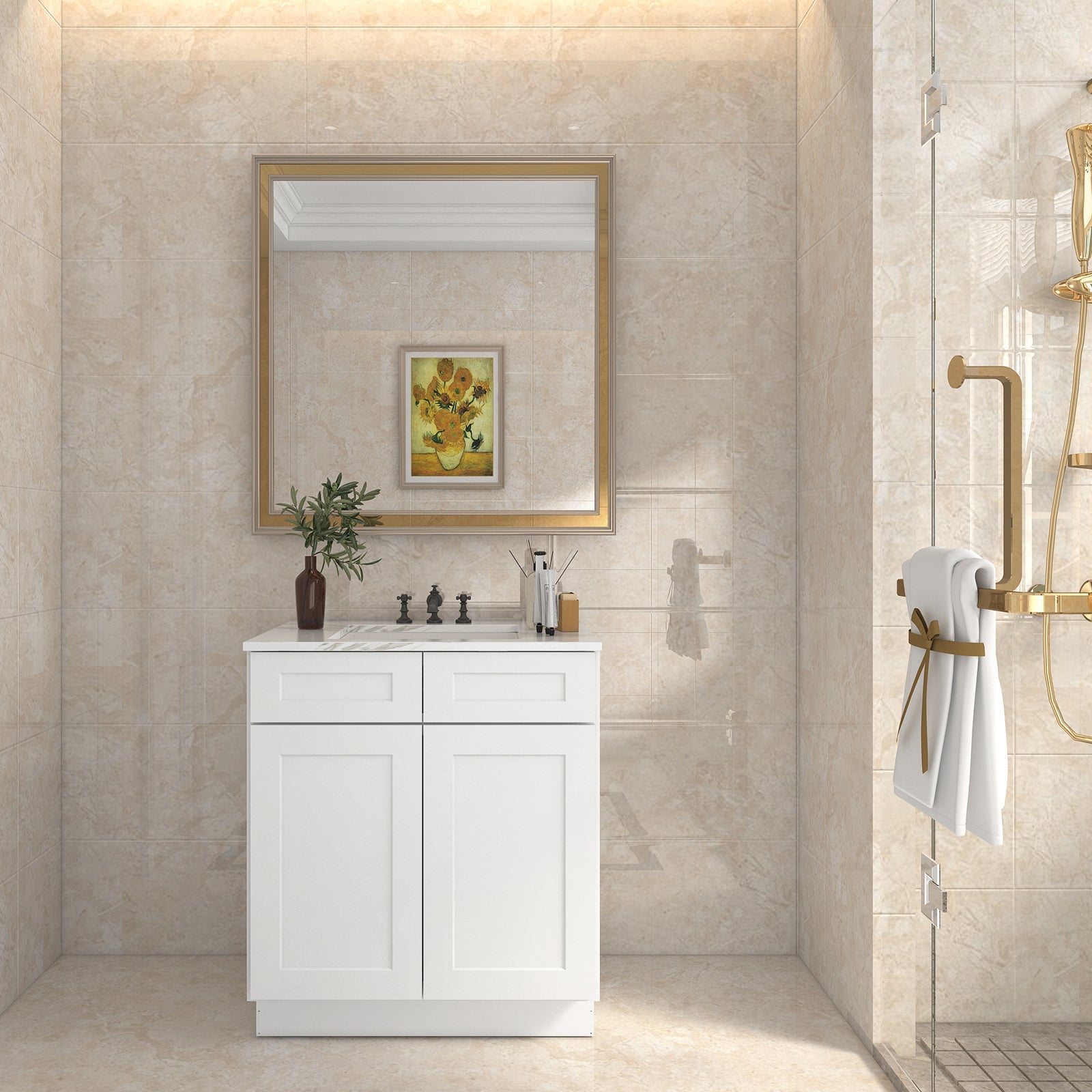 21"D X 30"W X 34-1/2"H Bath Vanity Cabinet without Top VS30