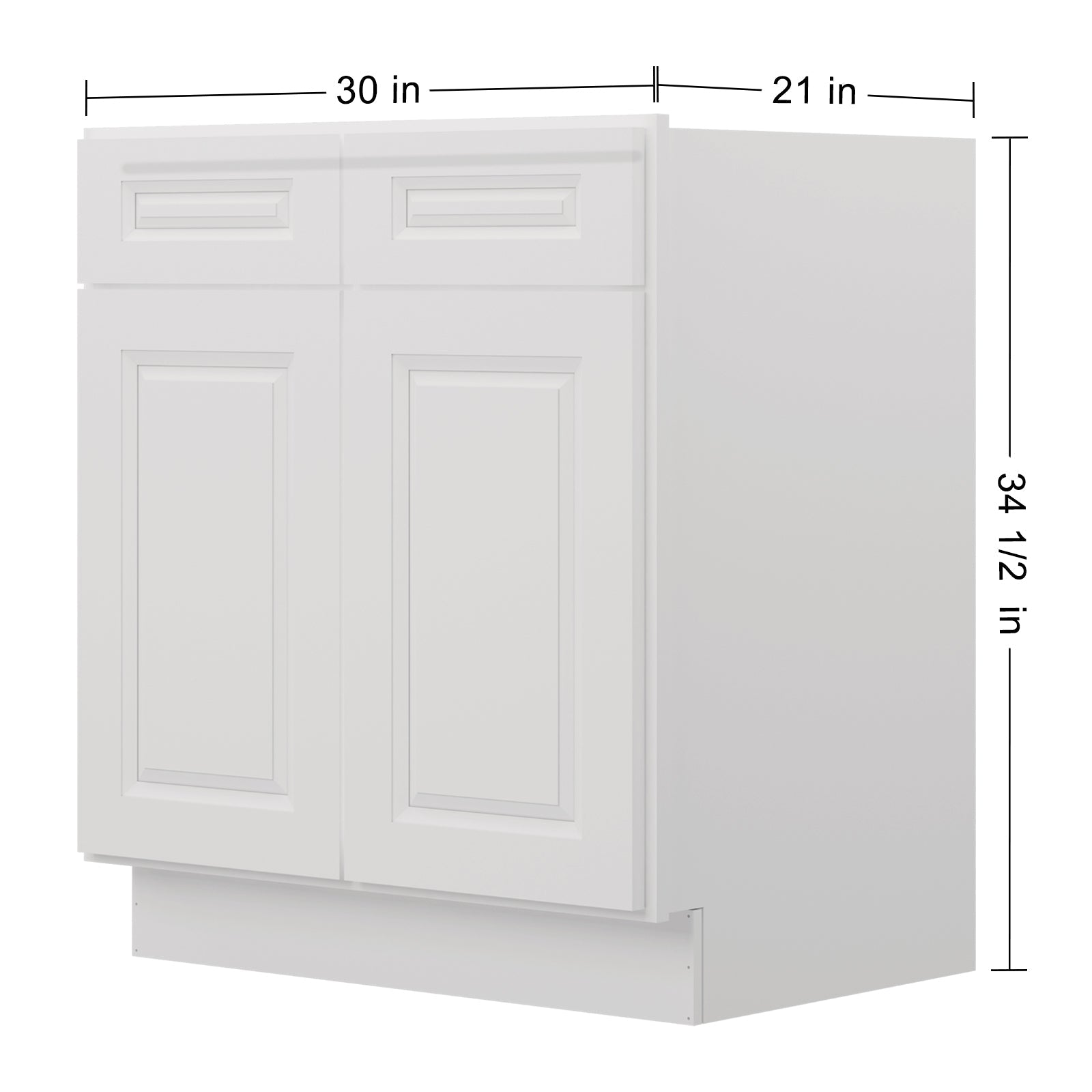 21"D X 30"W X 34-1/2"H Bath Vanity Cabinet without Top VS30
