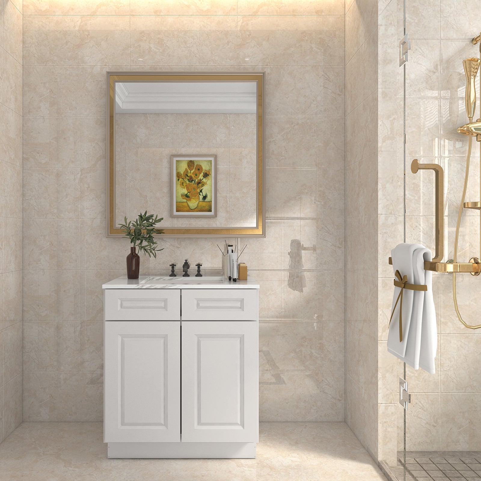 21"D X 30"W X 34-1/2"H Bath Vanity Cabinet without Top VS30