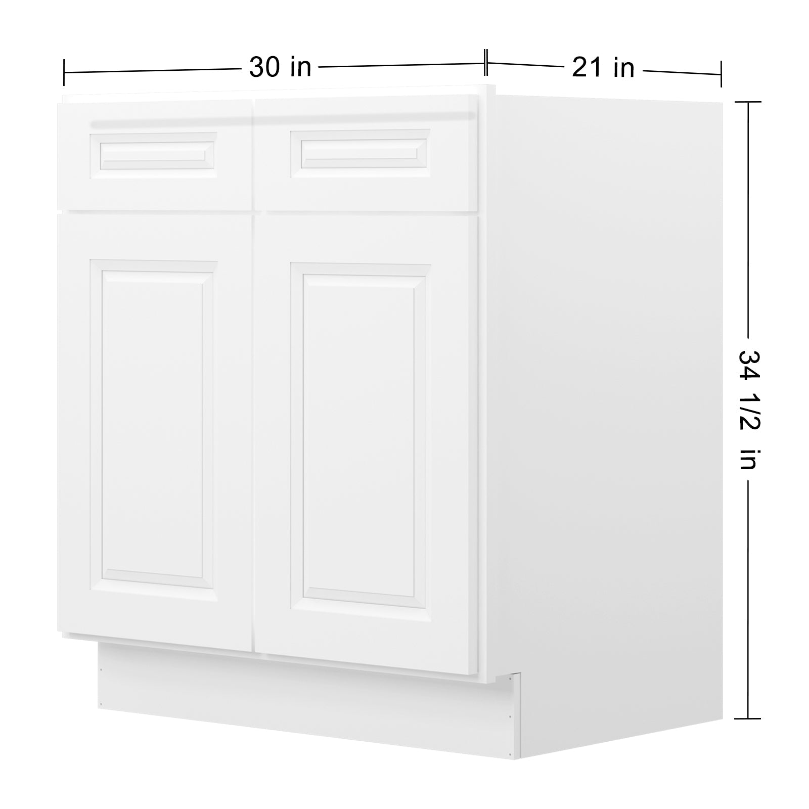 21"D X 30"W X 34-1/2"H Bath Vanity Cabinet without Top VS30