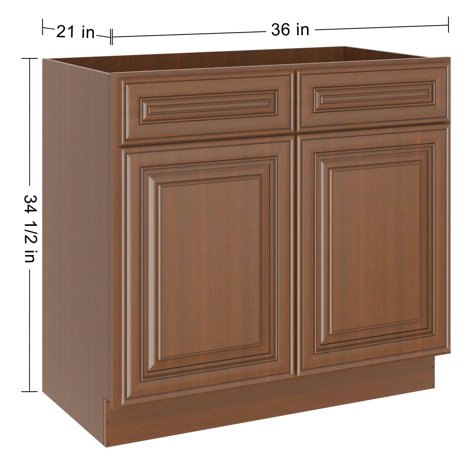 21"D X 36"W X 34-1/2"H Bath Vanity Cabinet without Top VS36