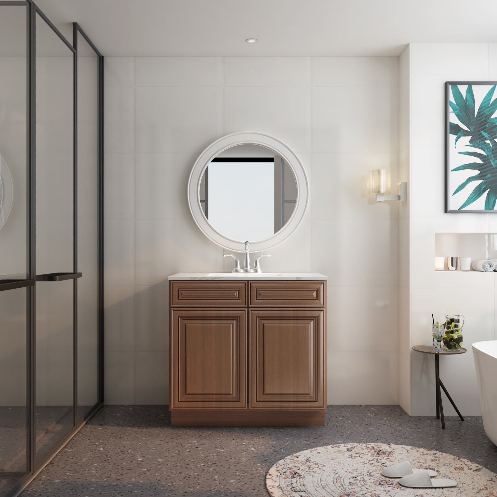 21"D X 36"W X 34-1/2"H Bath Vanity Cabinet without Top VS36