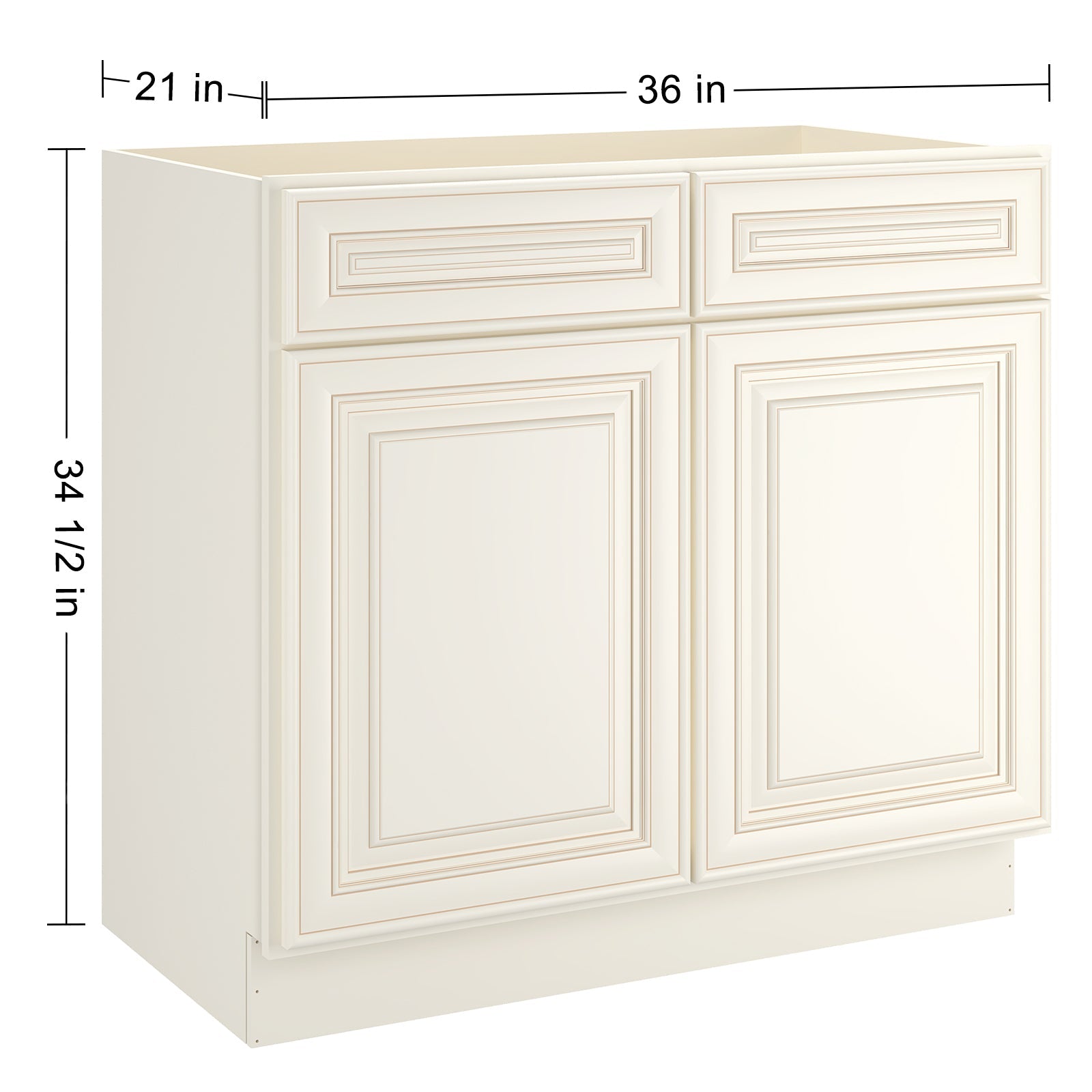 21"D X 36"W X 34-1/2"H Bath Vanity Cabinet without Top VS36