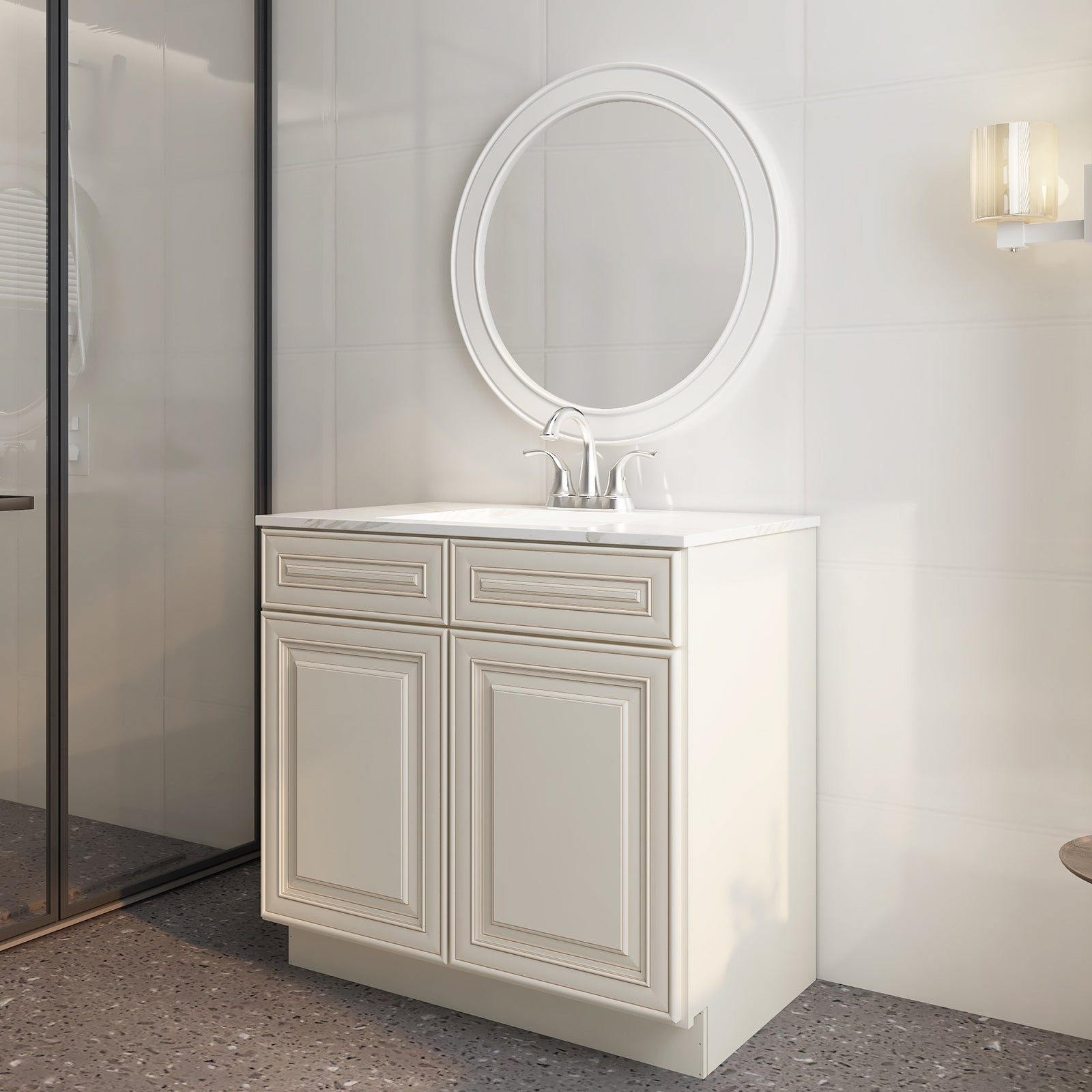 21"D X 36"W X 34-1/2"H Bath Vanity Cabinet without Top VS36