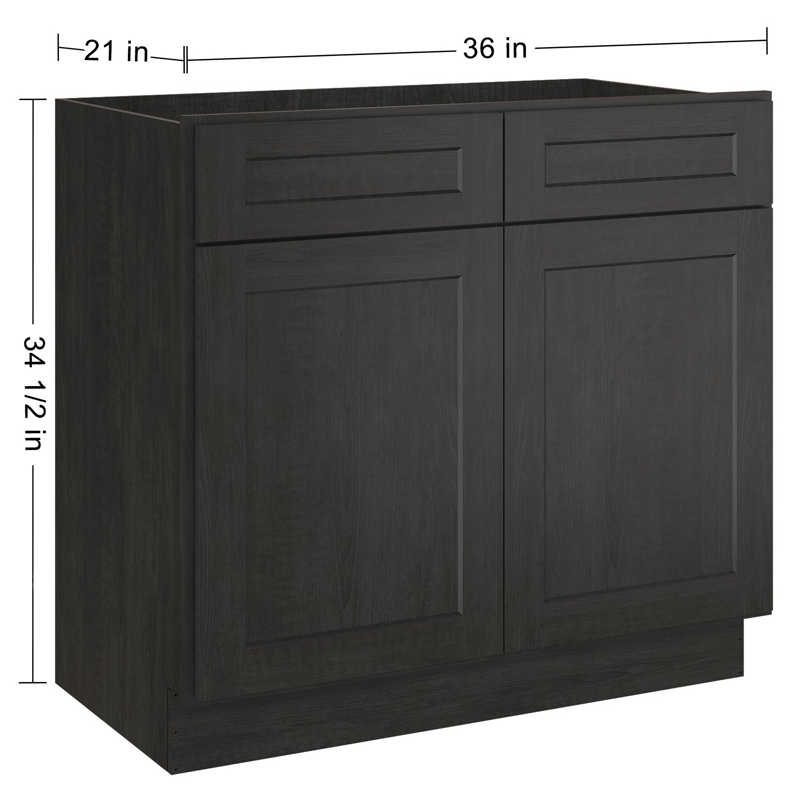 21"D X 36"W X 34-1/2"H Bath Vanity Cabinet without Top VS36