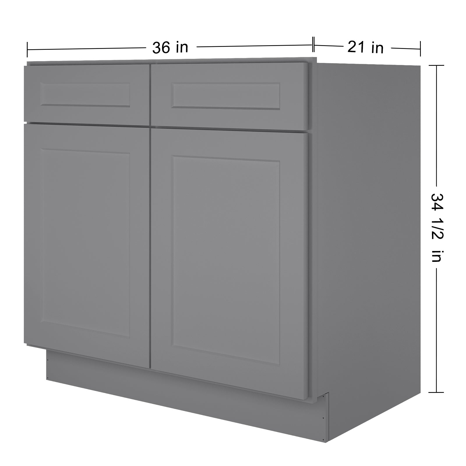 21"D X 36"W X 34-1/2"H Bath Vanity Cabinet without Top VS36