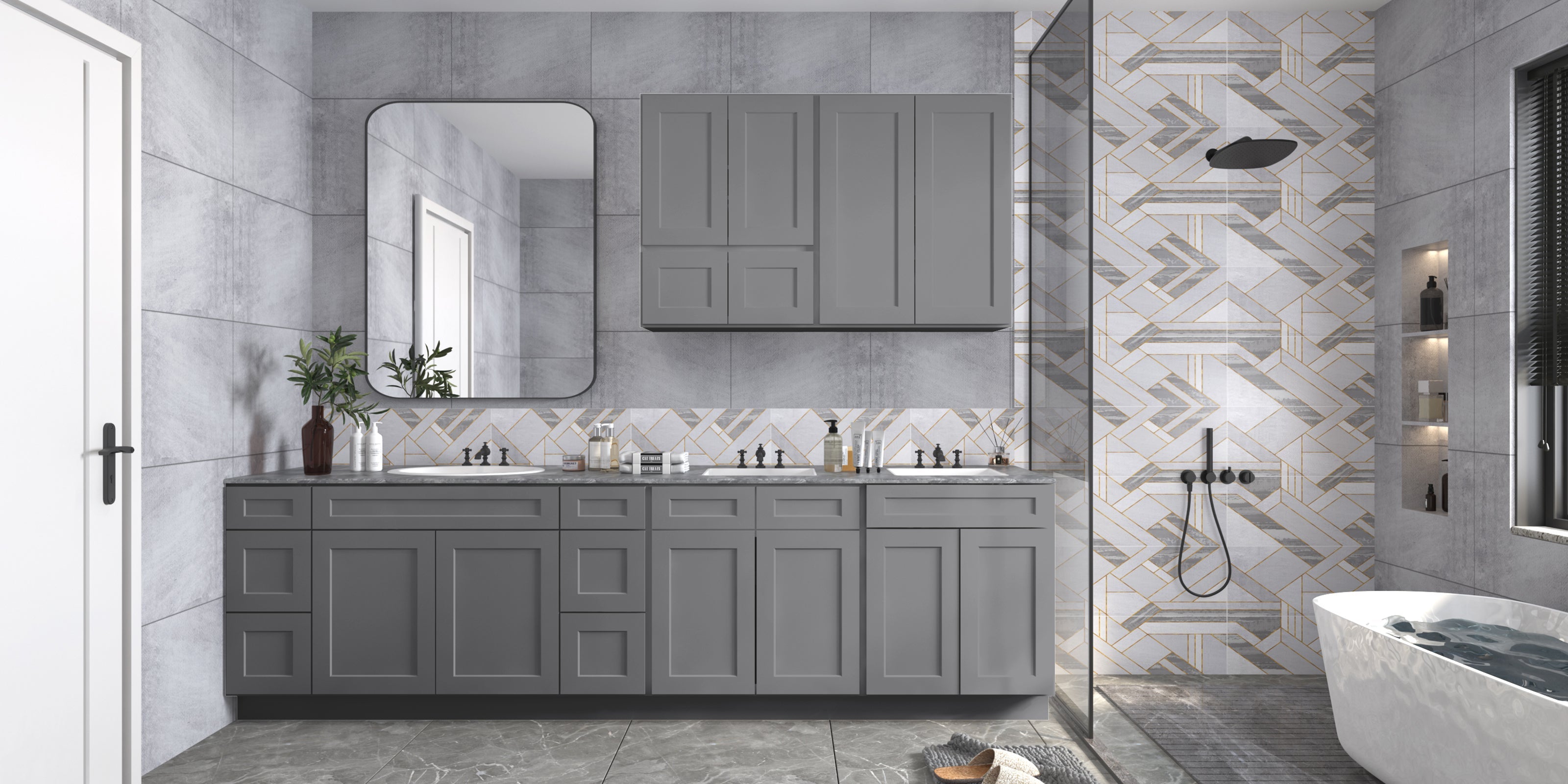 21"D X 36"W X 34-1/2"H Bath Vanity Cabinet without Top VS36