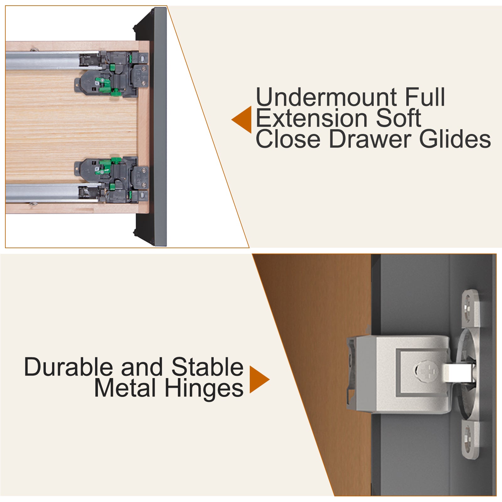 21"D X 36"W X 34-1/2"H Bath Vanity Cabinet without Top VS36