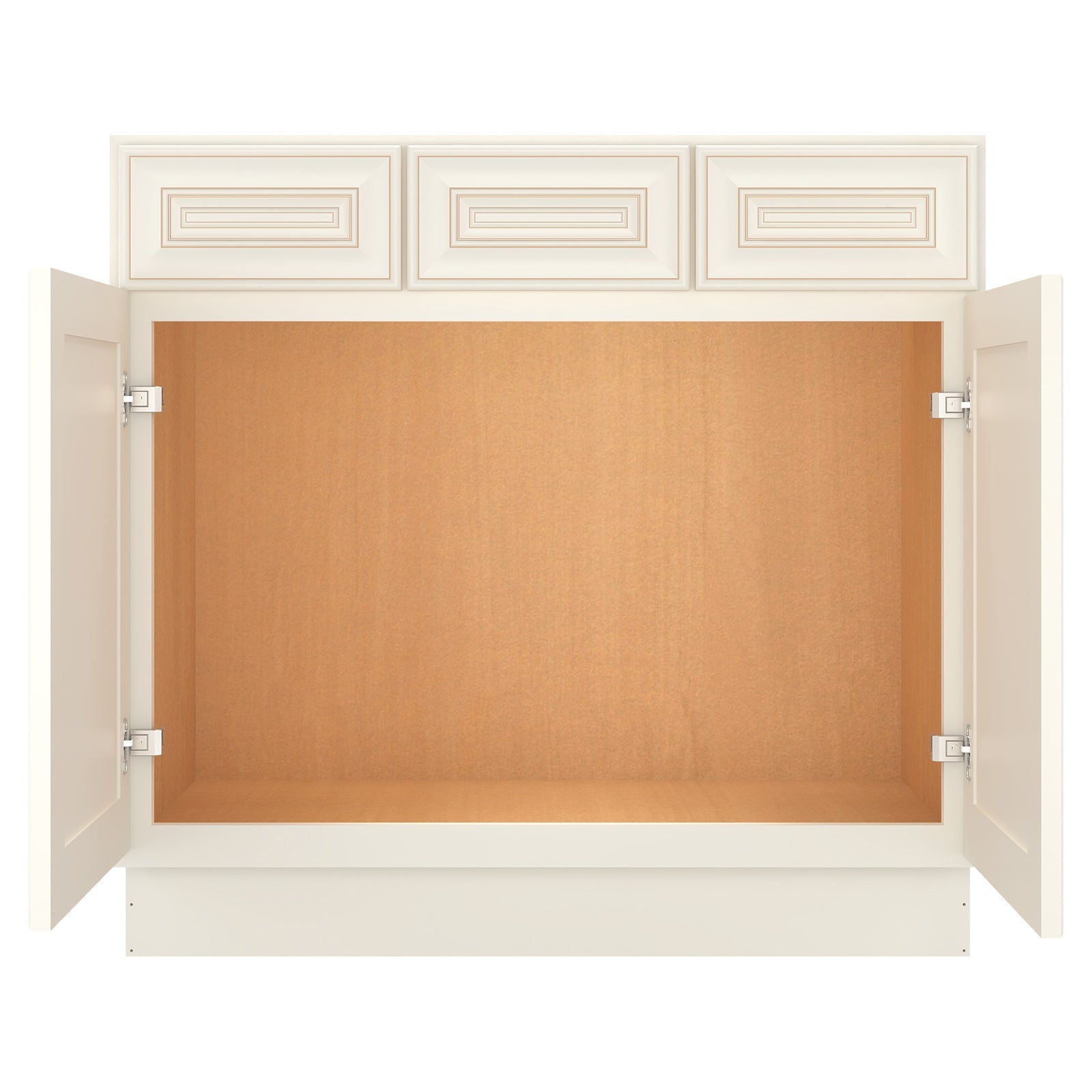 21"D Birch Solid Wood X 36"W X 34-1/2"H Vanity Sink Drawer Cabinet Wthout Top VSD36