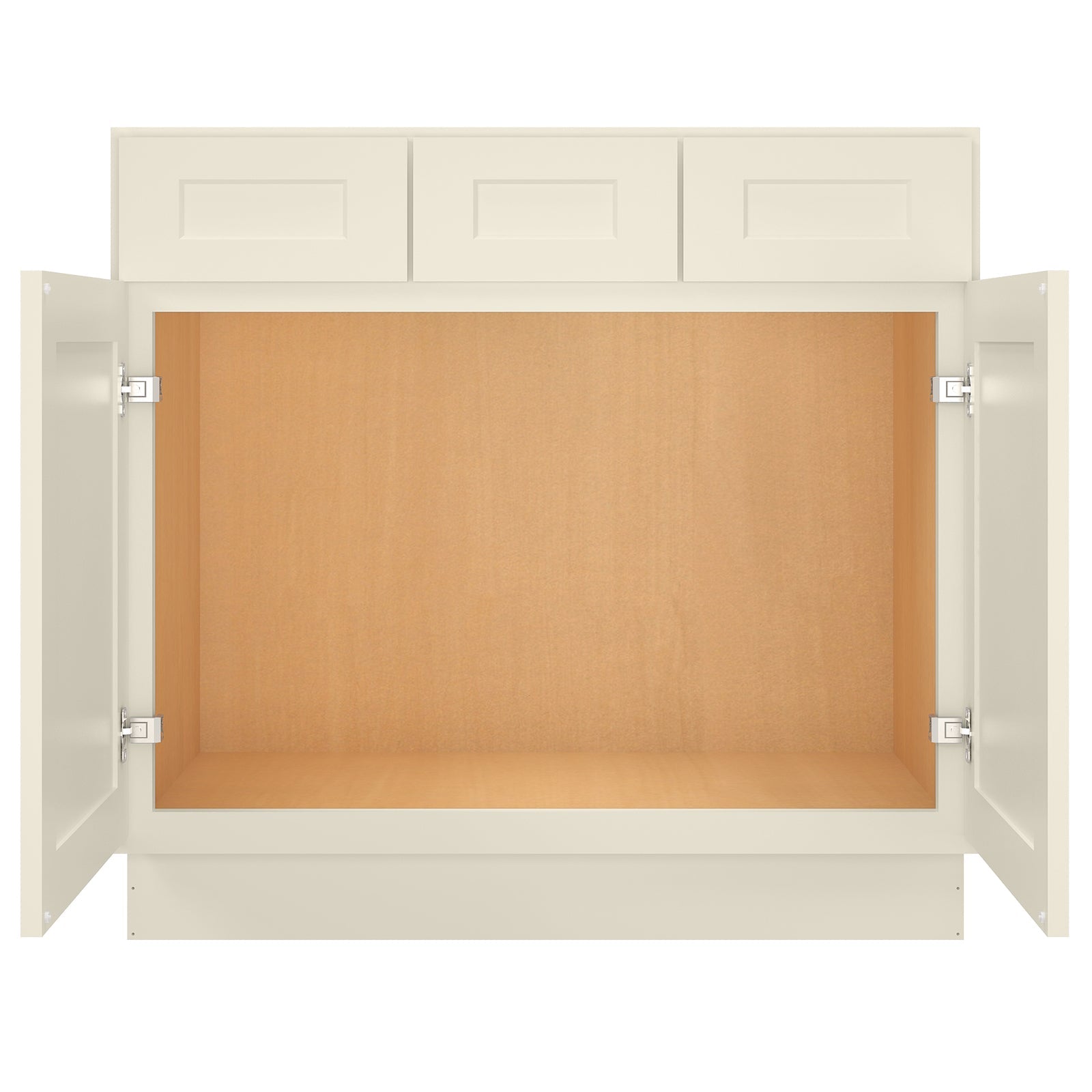 21"D Birch Solid Wood X 36"W X 34-1/2"H Vanity Sink Drawer Cabinet Wthout Top VSD36