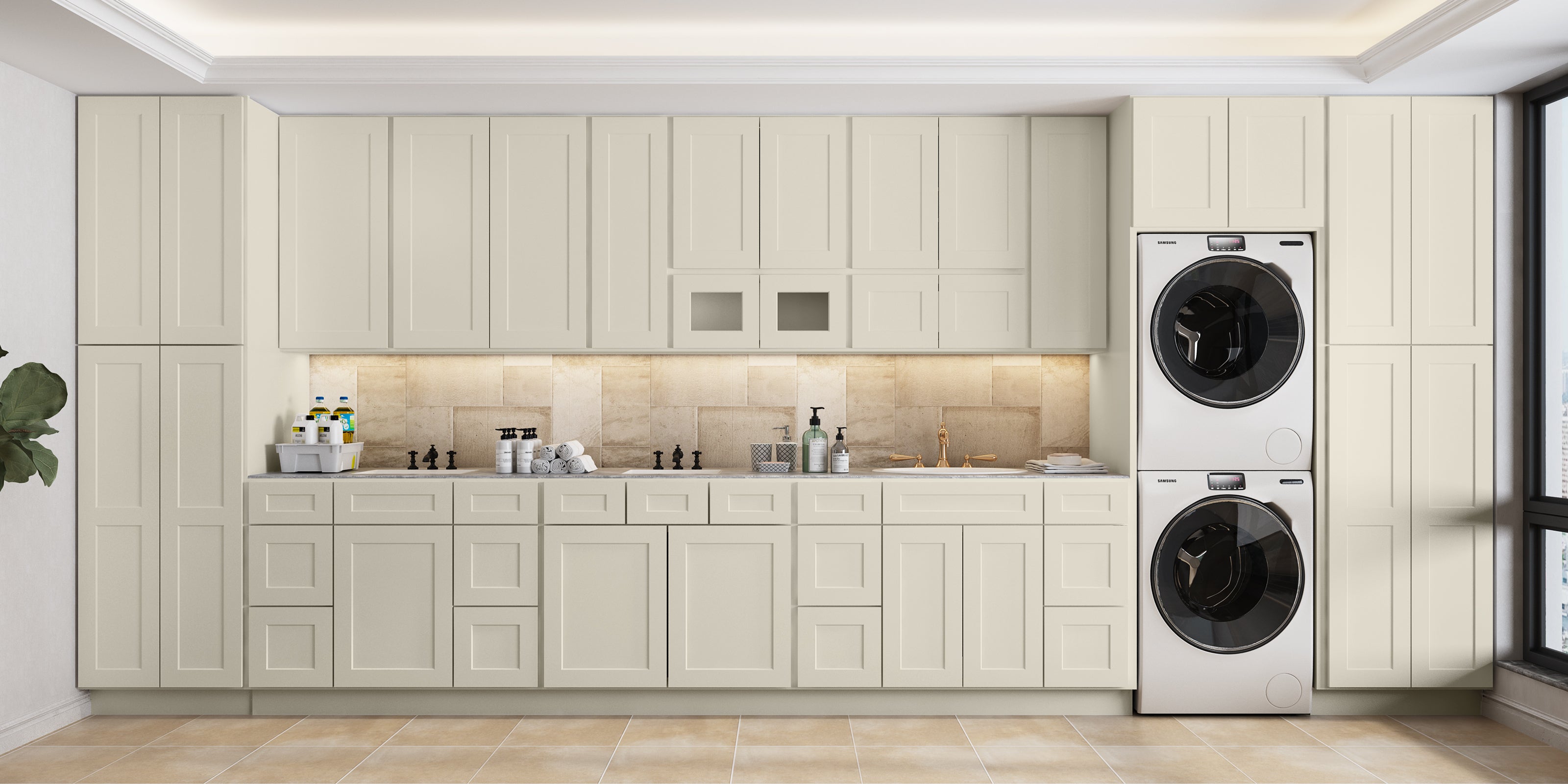 21"D Birch Solid Wood X 36"W X 34-1/2"H Vanity Sink Drawer Cabinet Wthout Top VSD36