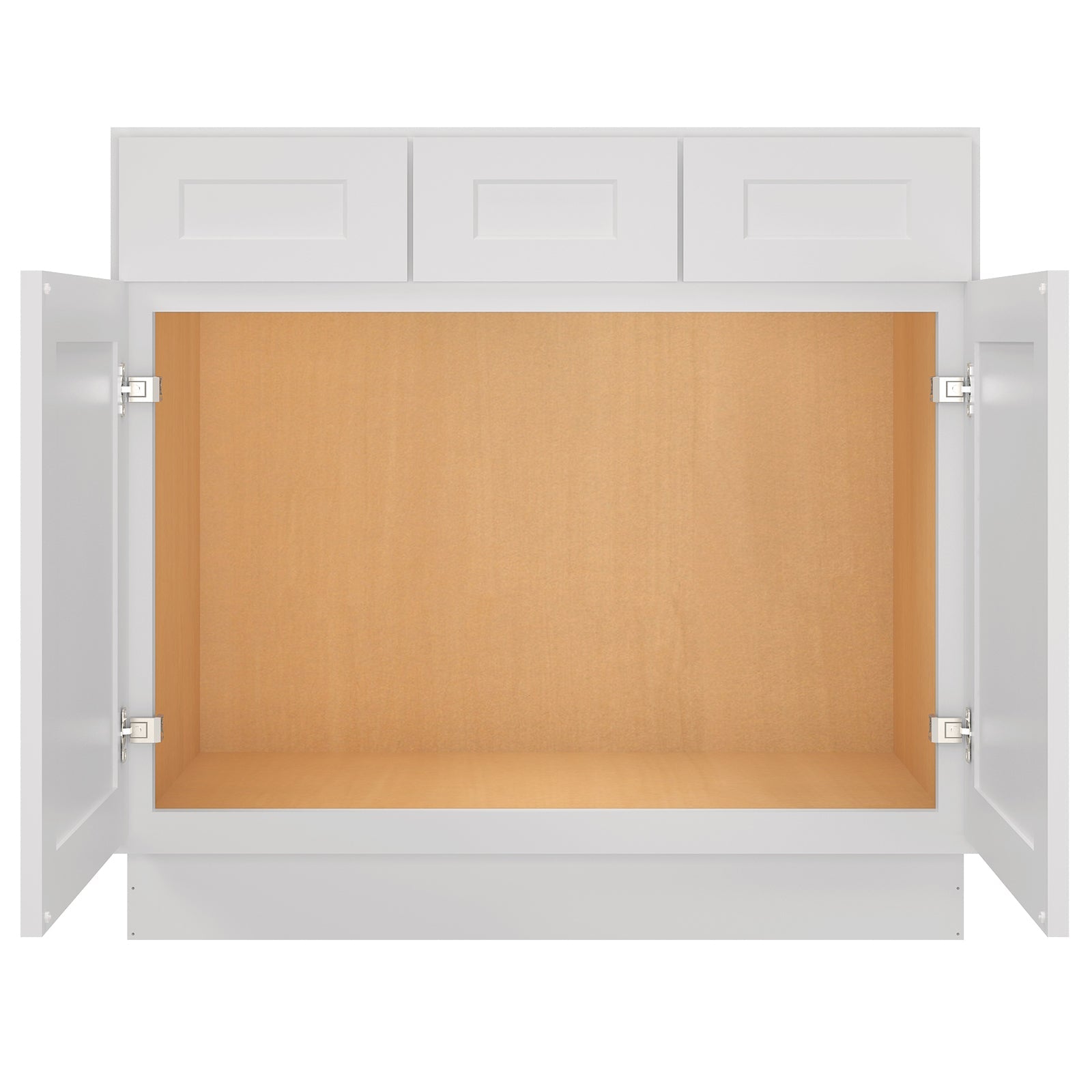 21"D Birch Solid Wood X 36"W X 34-1/2"H Vanity Sink Drawer Cabinet Wthout Top VSD36