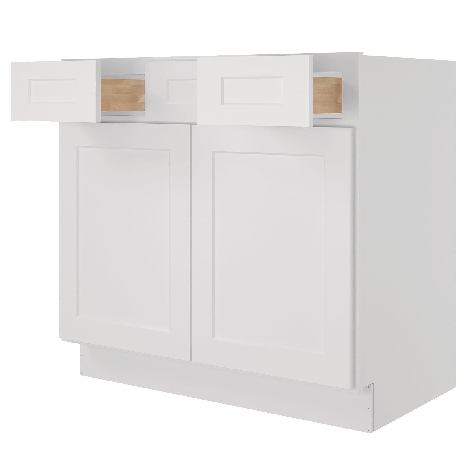 21"D Birch Solid Wood X 36"W X 34-1/2"H Vanity Sink Drawer Cabinet Wthout Top VSD36