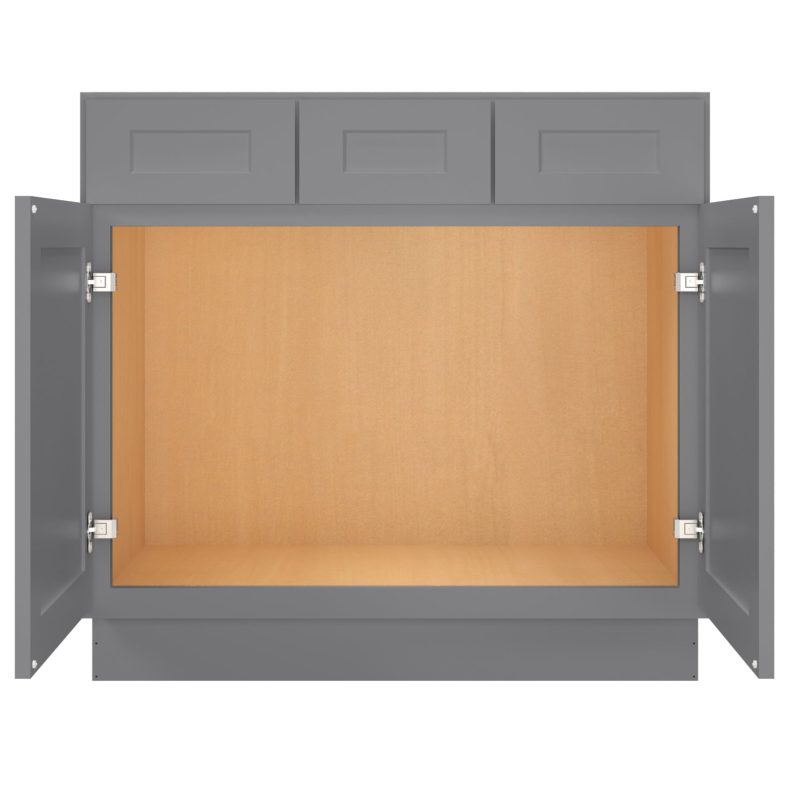 21"D Birch Solid Wood X 36"W X 34-1/2"H Vanity Sink Drawer Cabinet Wthout Top VSD36