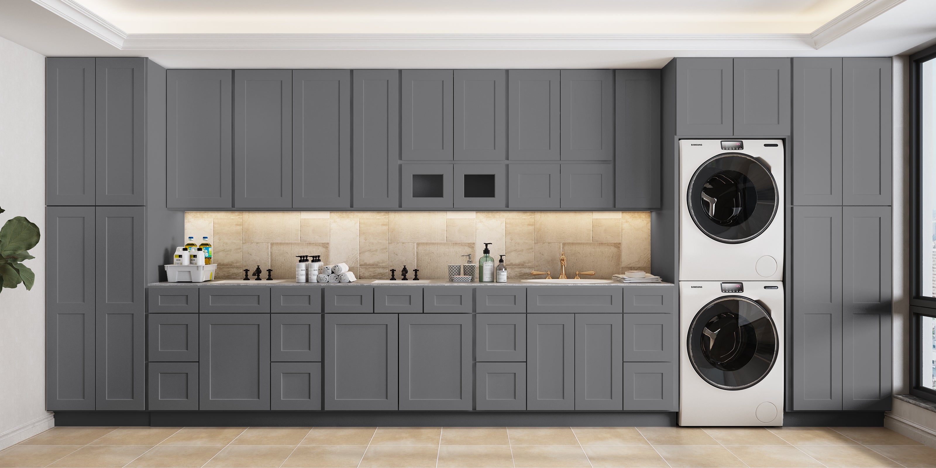 21"D Birch Solid Wood X 36"W X 34-1/2"H Vanity Sink Drawer Cabinet Wthout Top VSD36